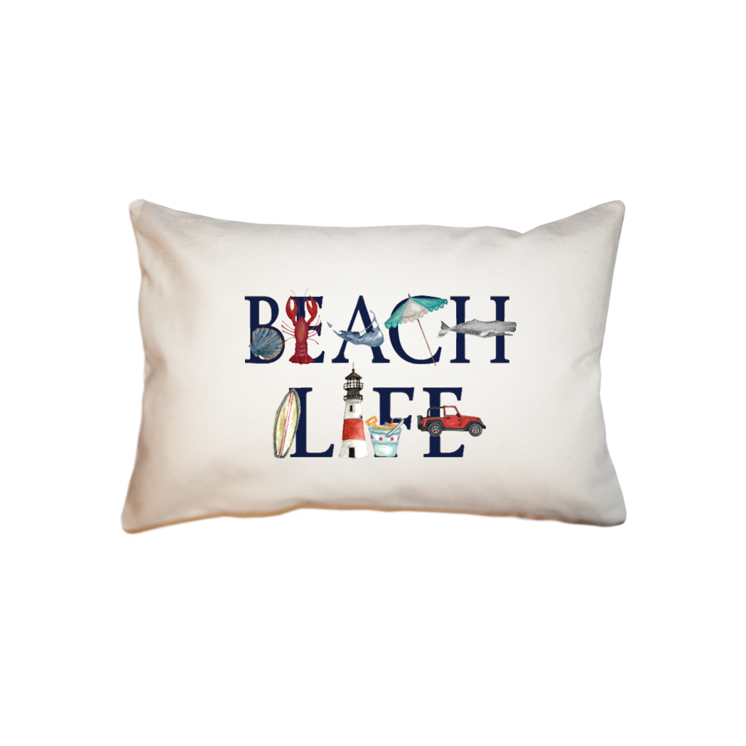 beach life nantucket small accent pillow