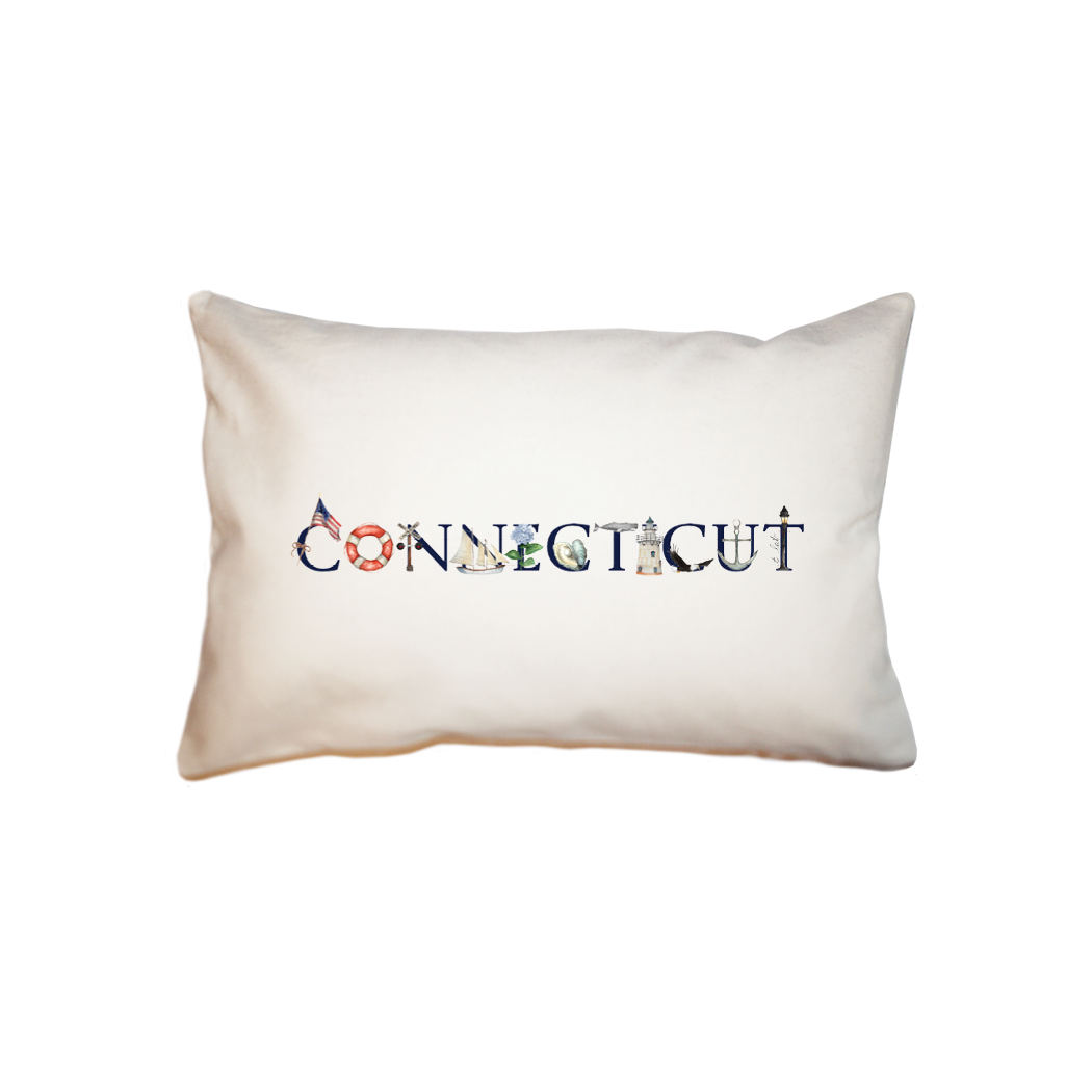 connecticut nautical small accent pillow
