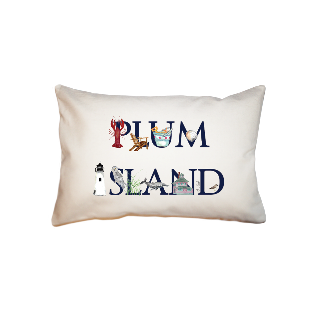 plum island small accent pillow