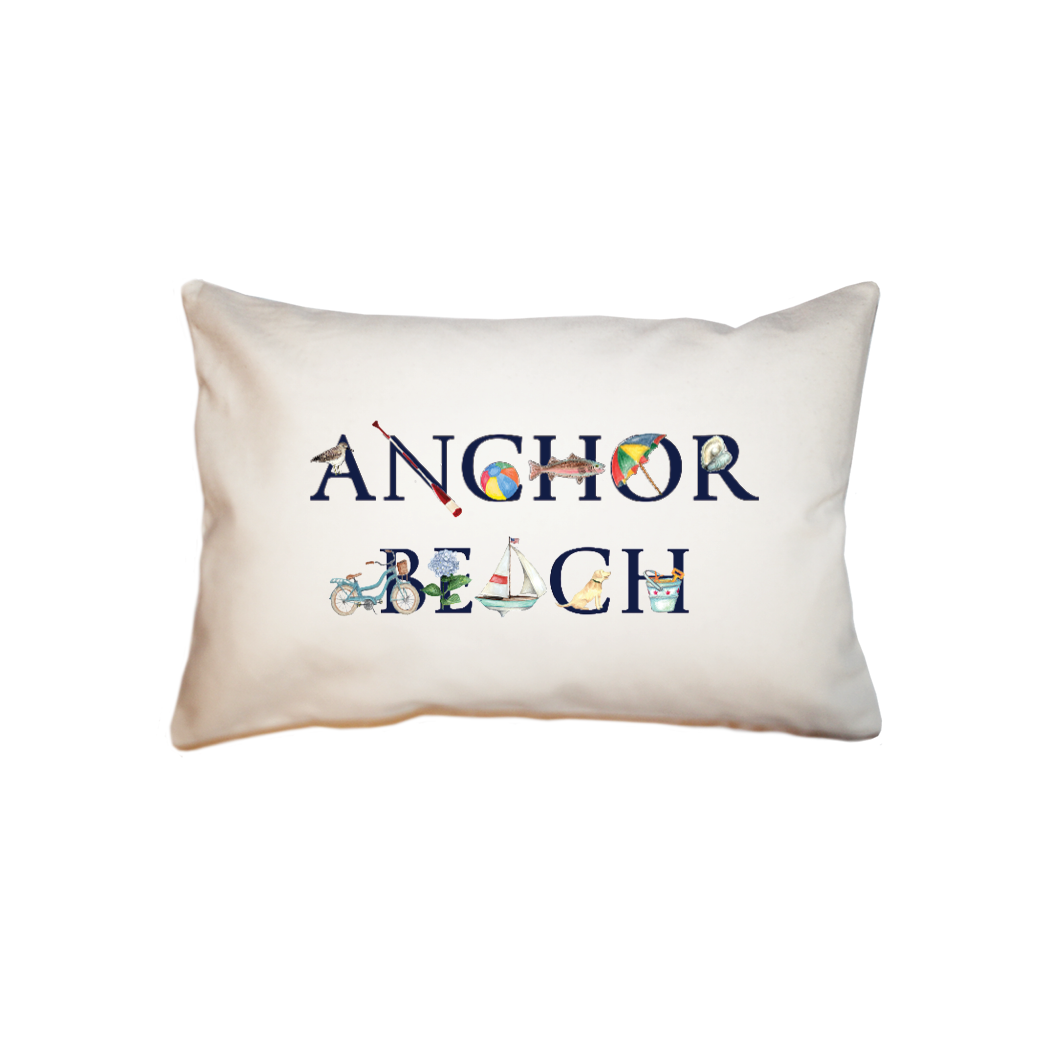 anchor beach small accent pillow