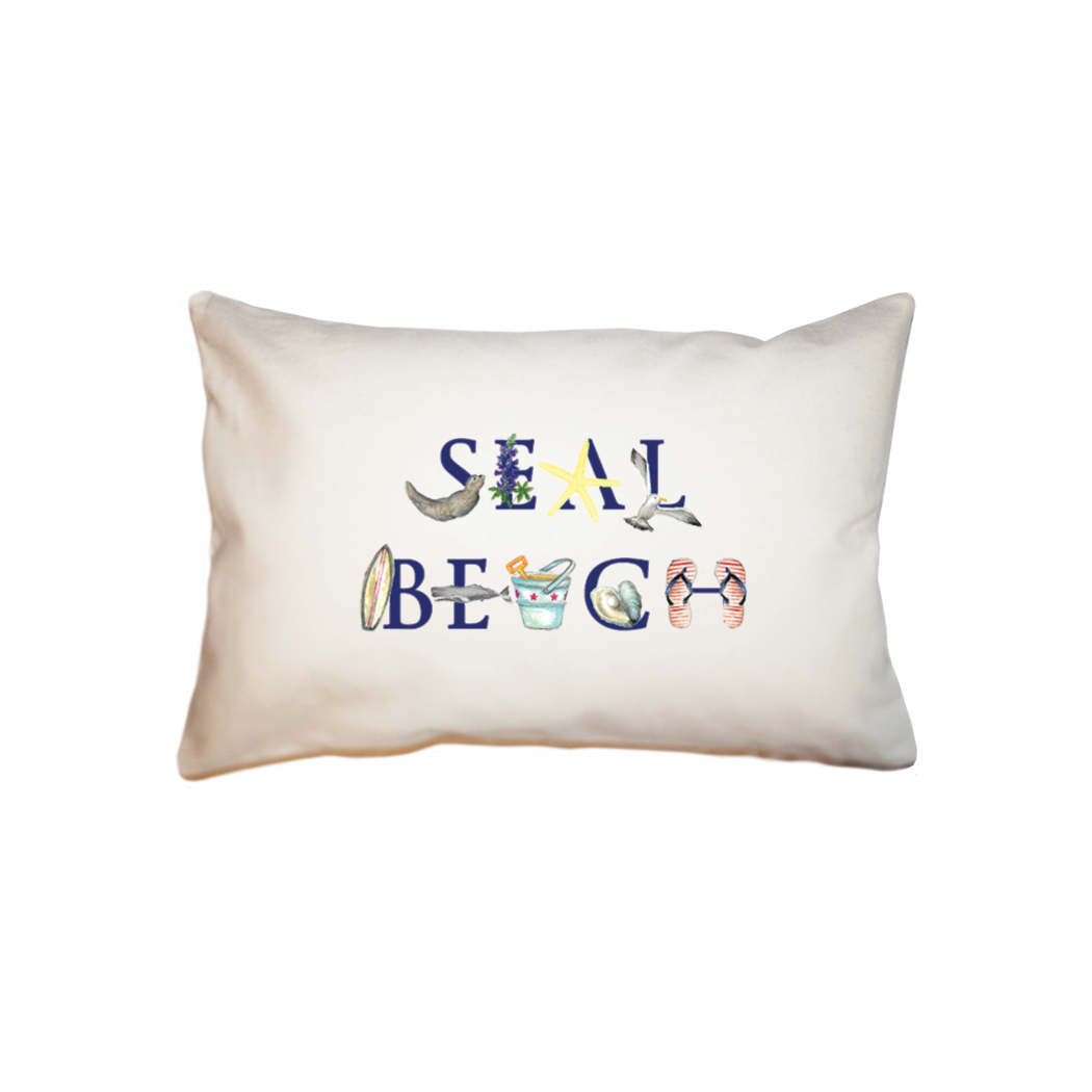 seal beach small accent pillow