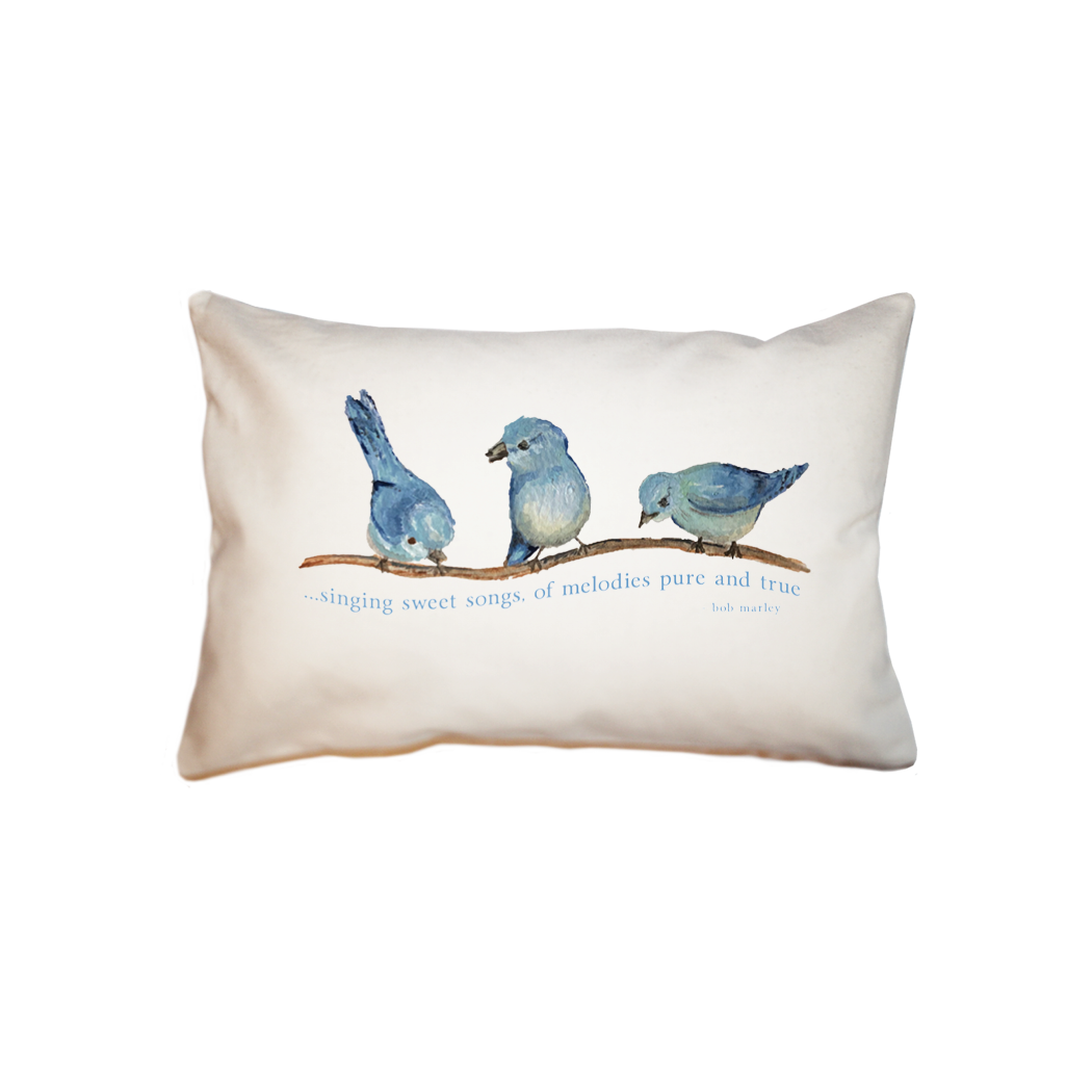 three little birds small accent pillow