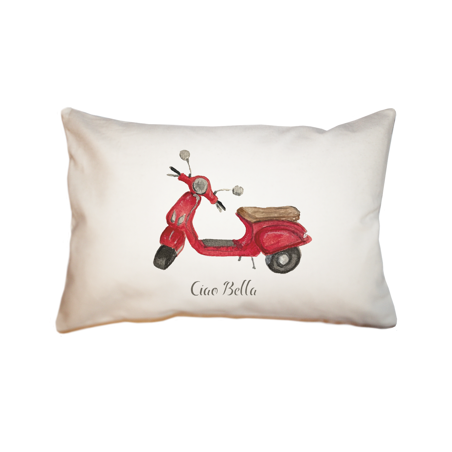 ciao bella large rectangle pillow