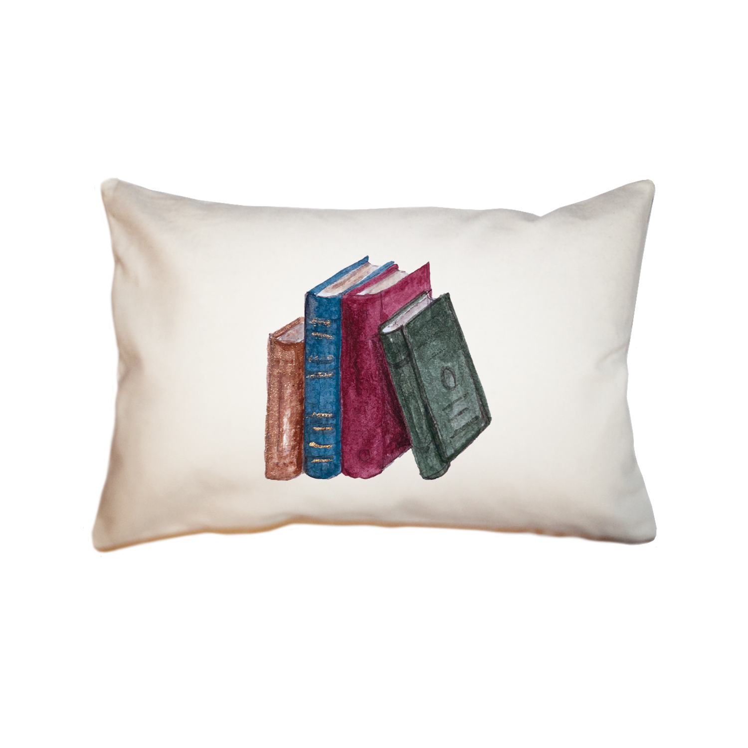 library books large rectangle pillow