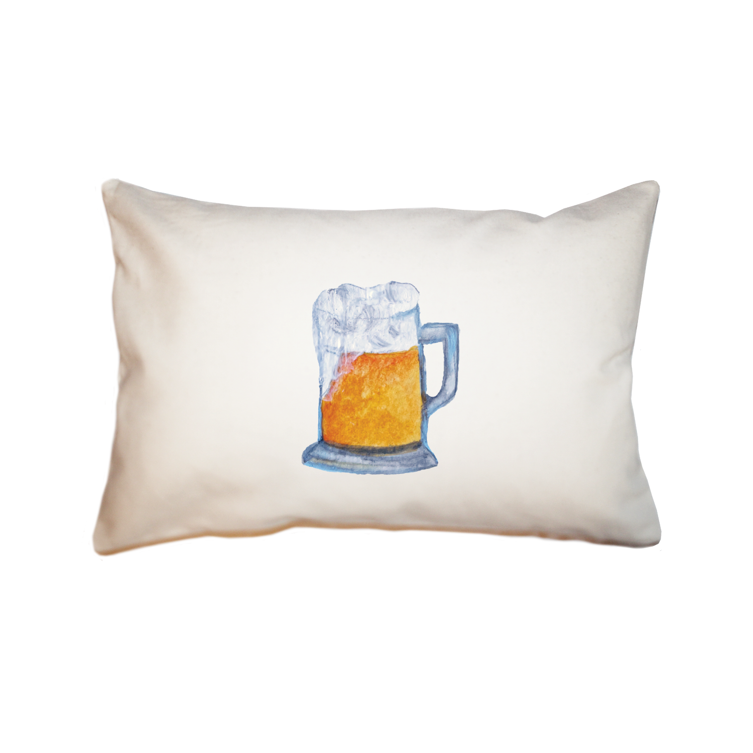 mug of beer large rectangle pillow