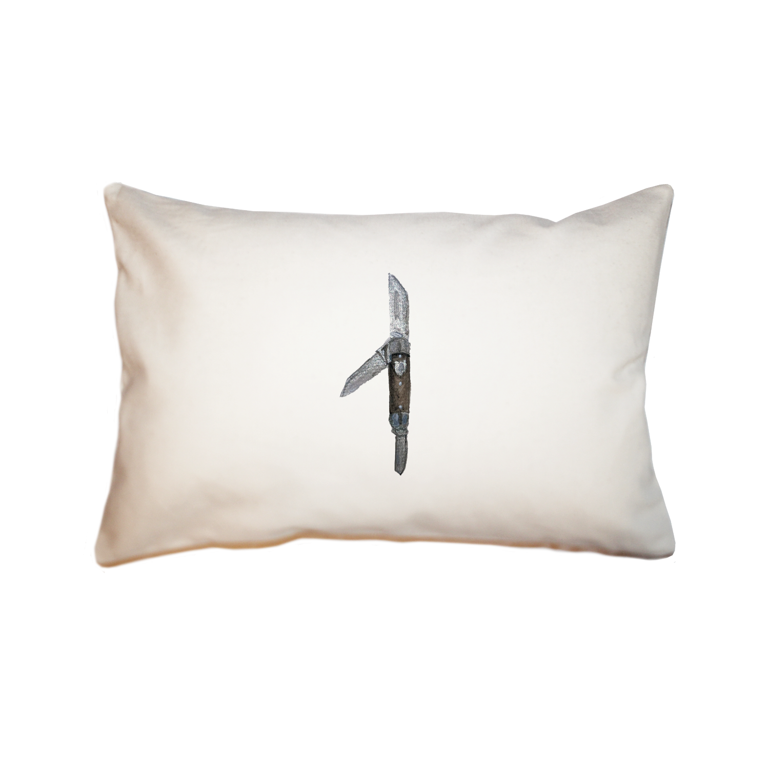 pocket knife large rectangle pillow