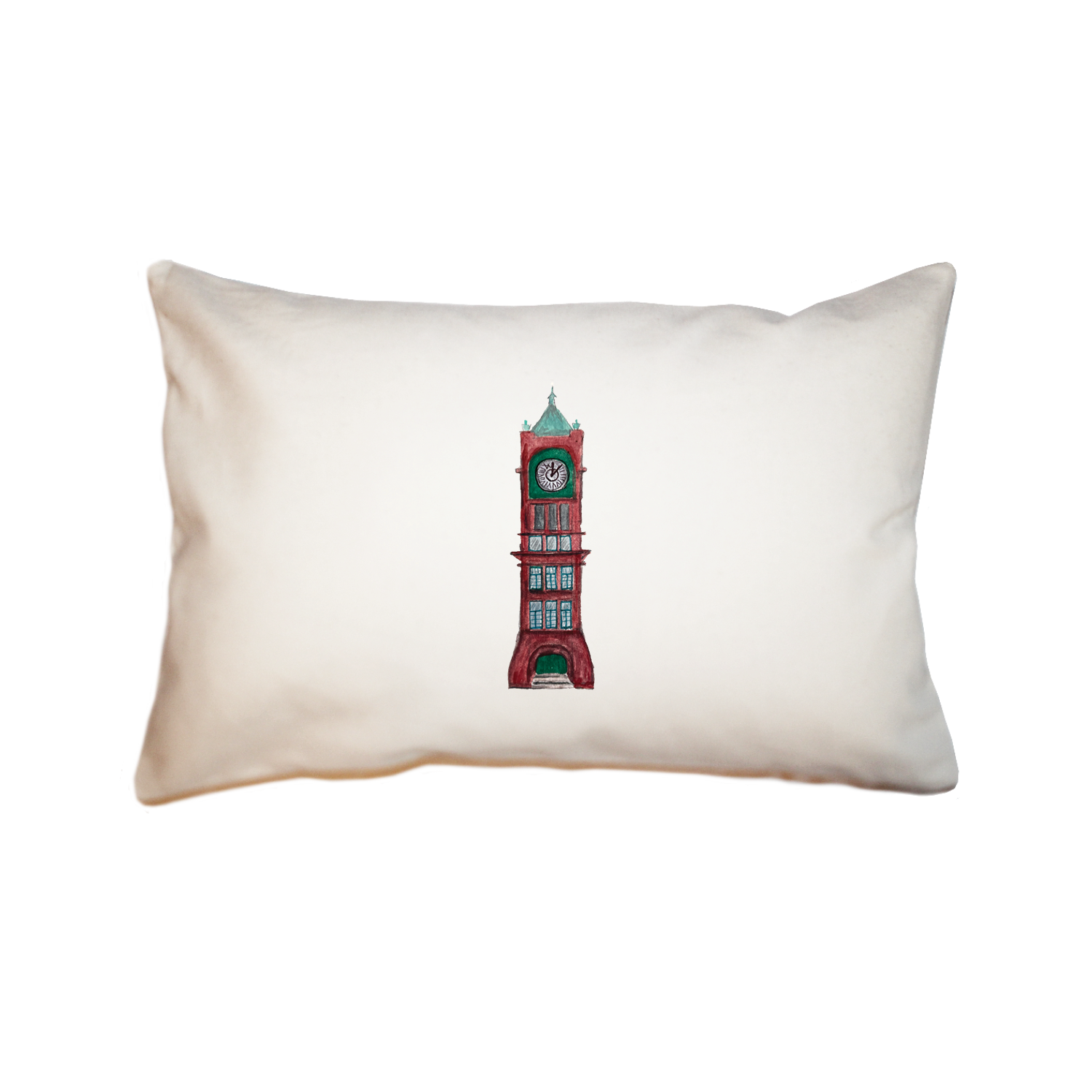 ludlow clock tower large rectangle pillow