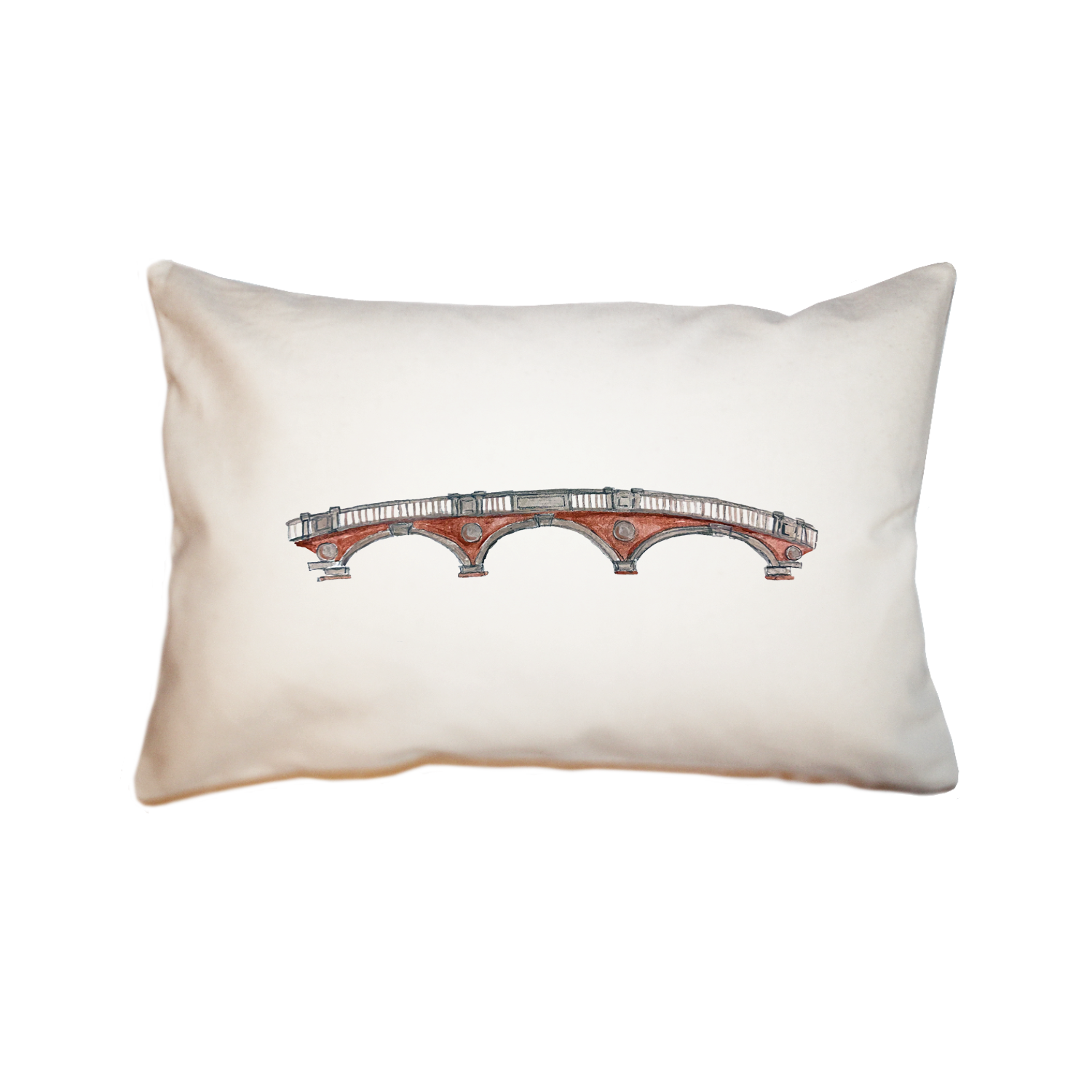 harvard bridge large rectangle pillow