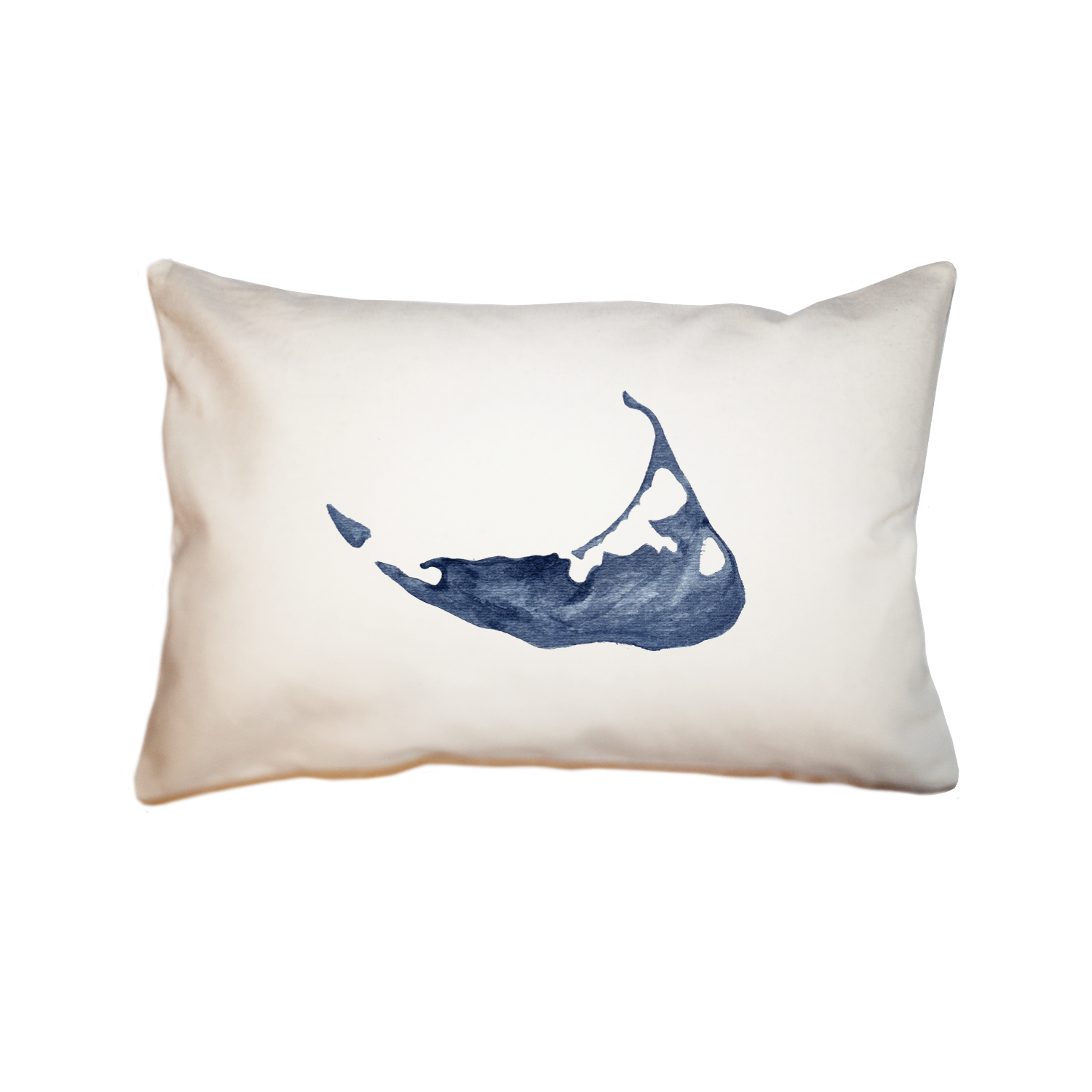 darker navy nantucket island large rectangle pillow