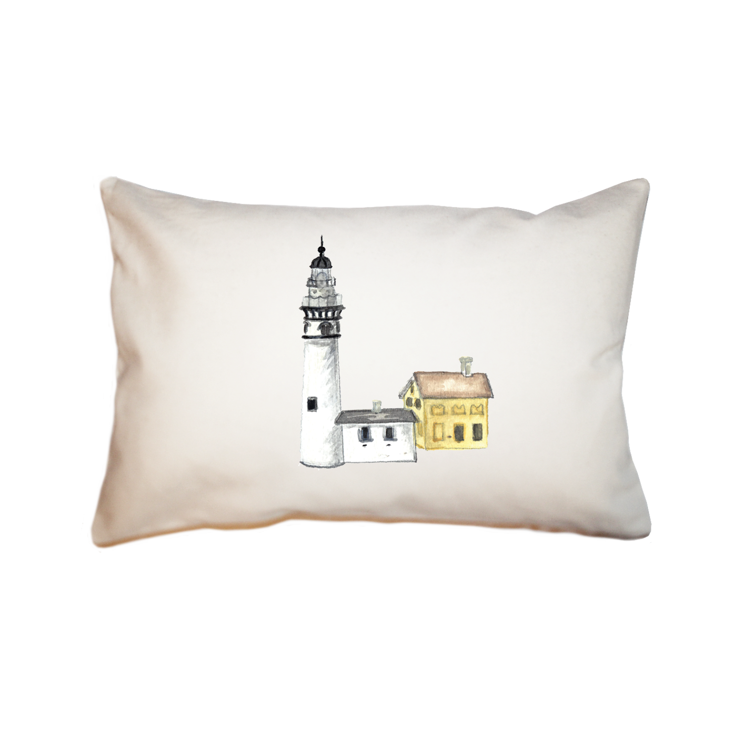 leelanau lighthouse large rectangle pillow