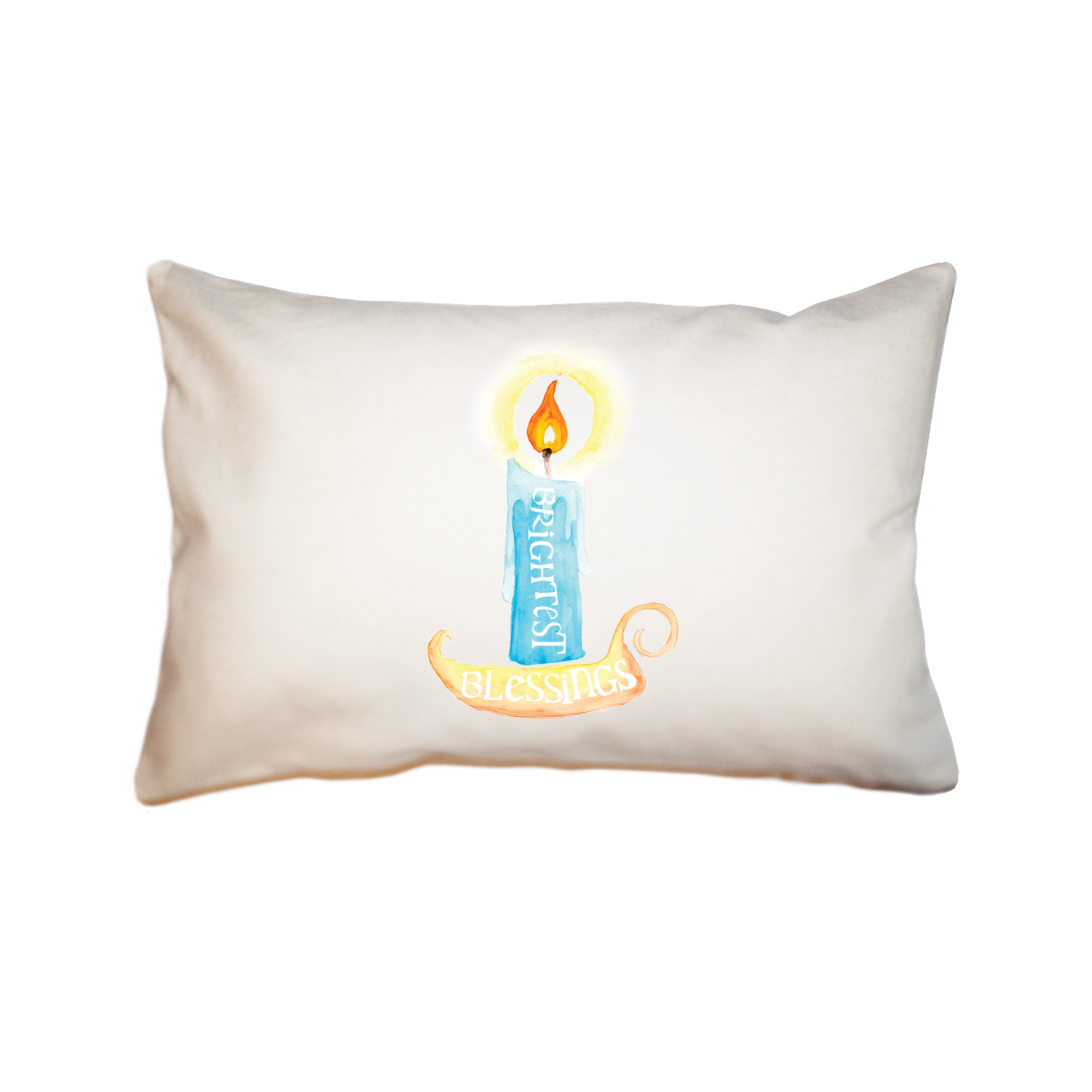 brightest blessings large rectangle pillow