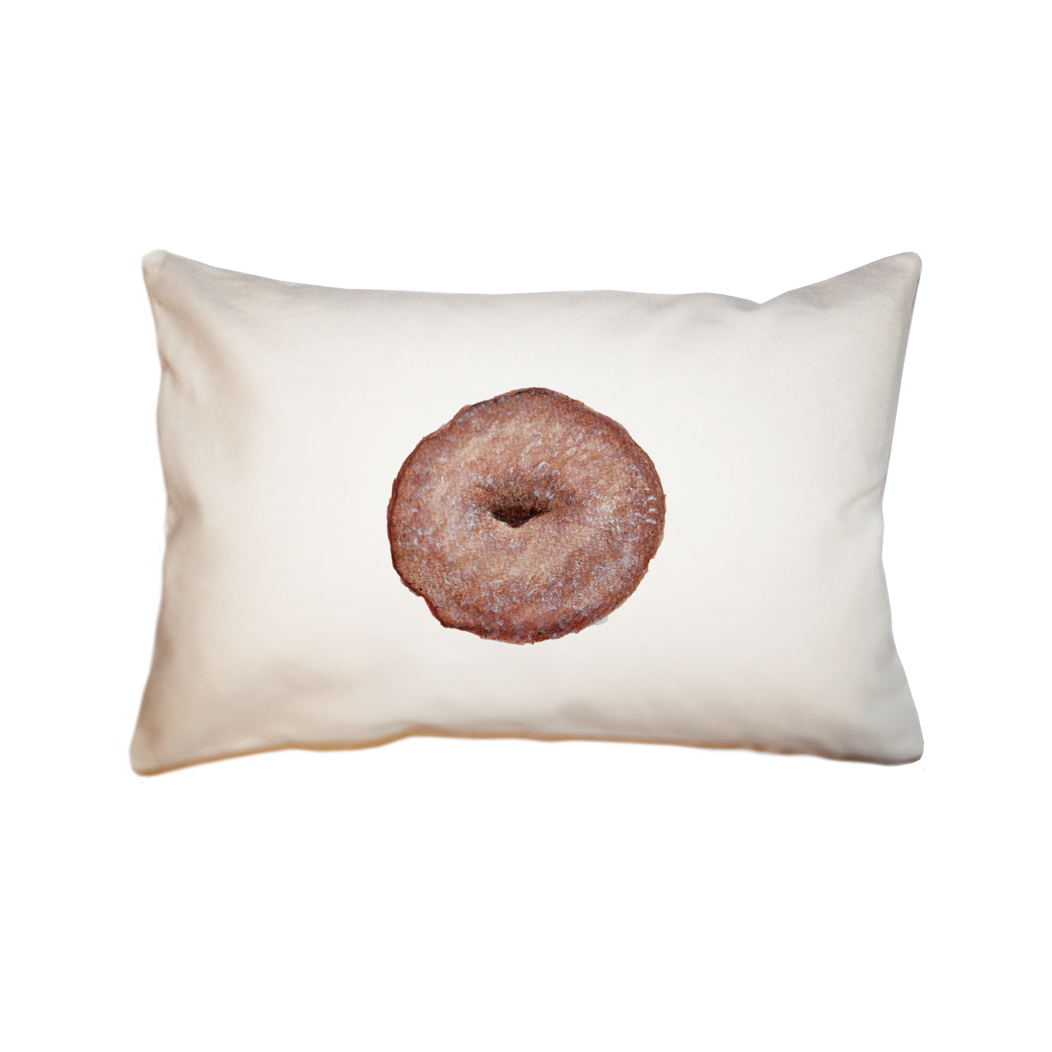 cider donut large rectangle pillow