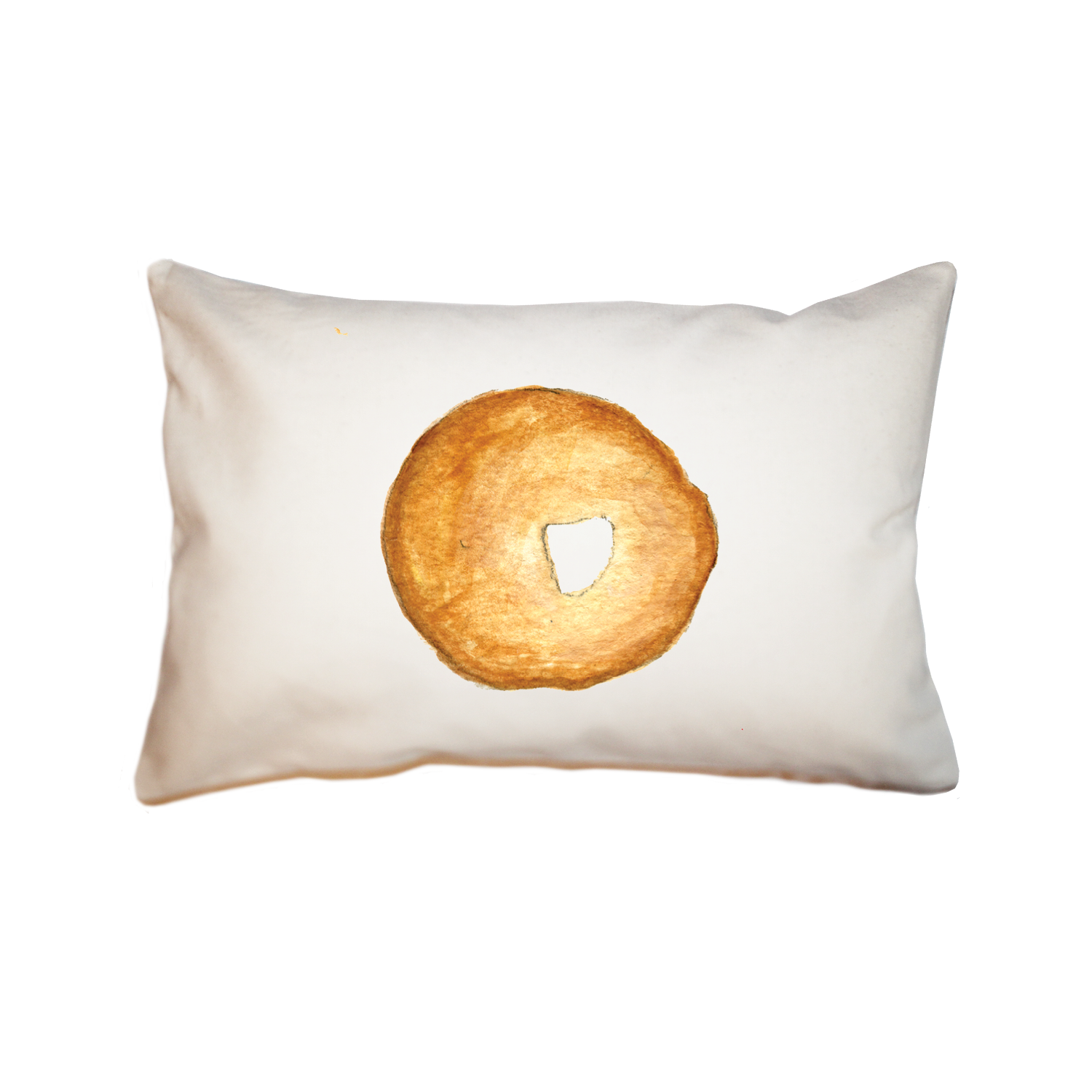 bagel large rectangle pillow