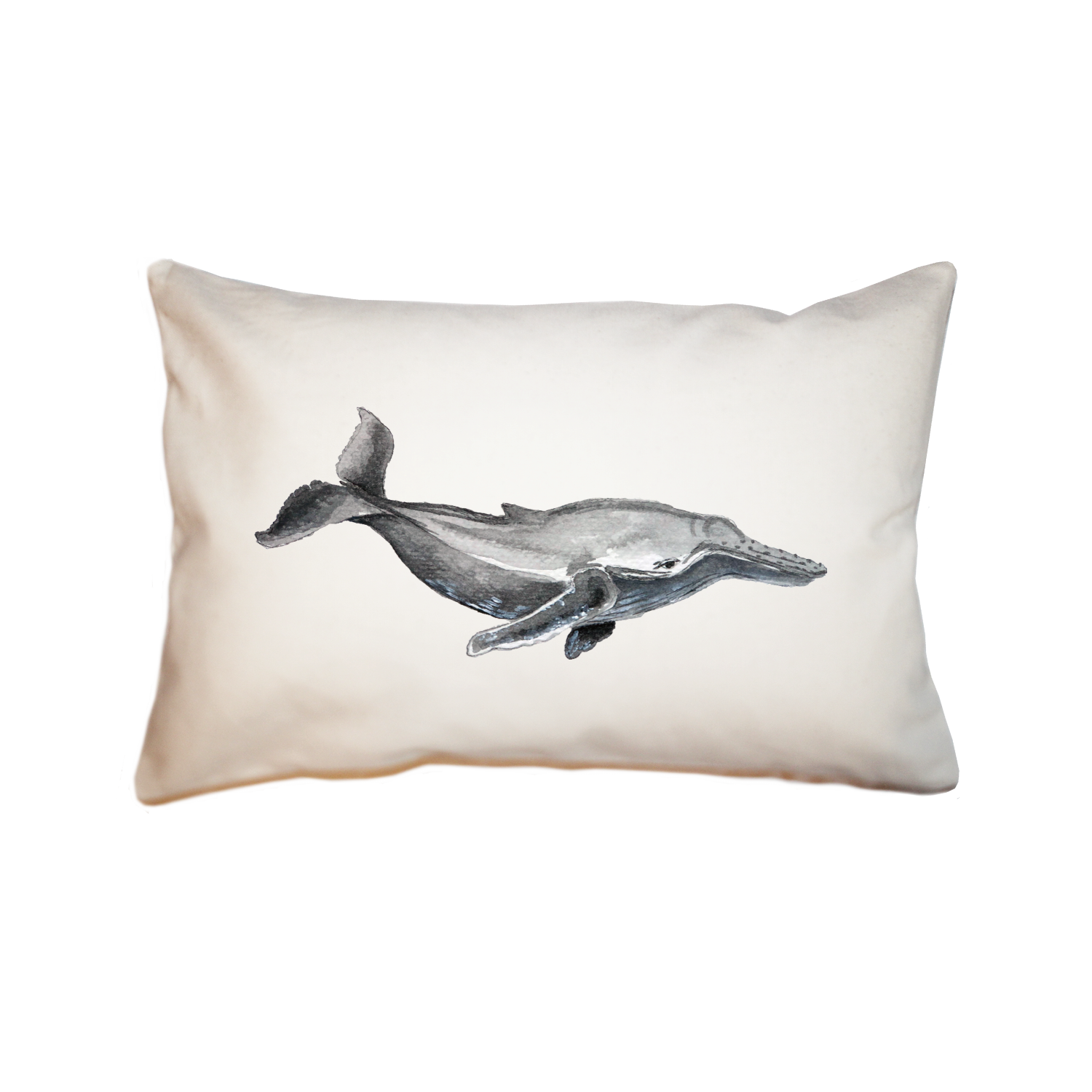 humpback whale large rectangle pillow