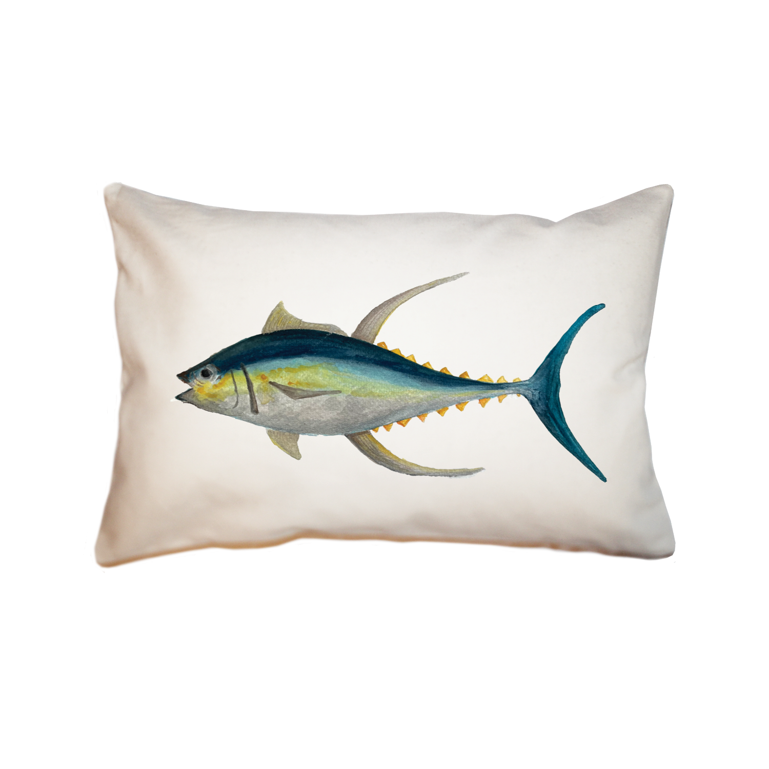yellowfin tuna large rectangle pillow