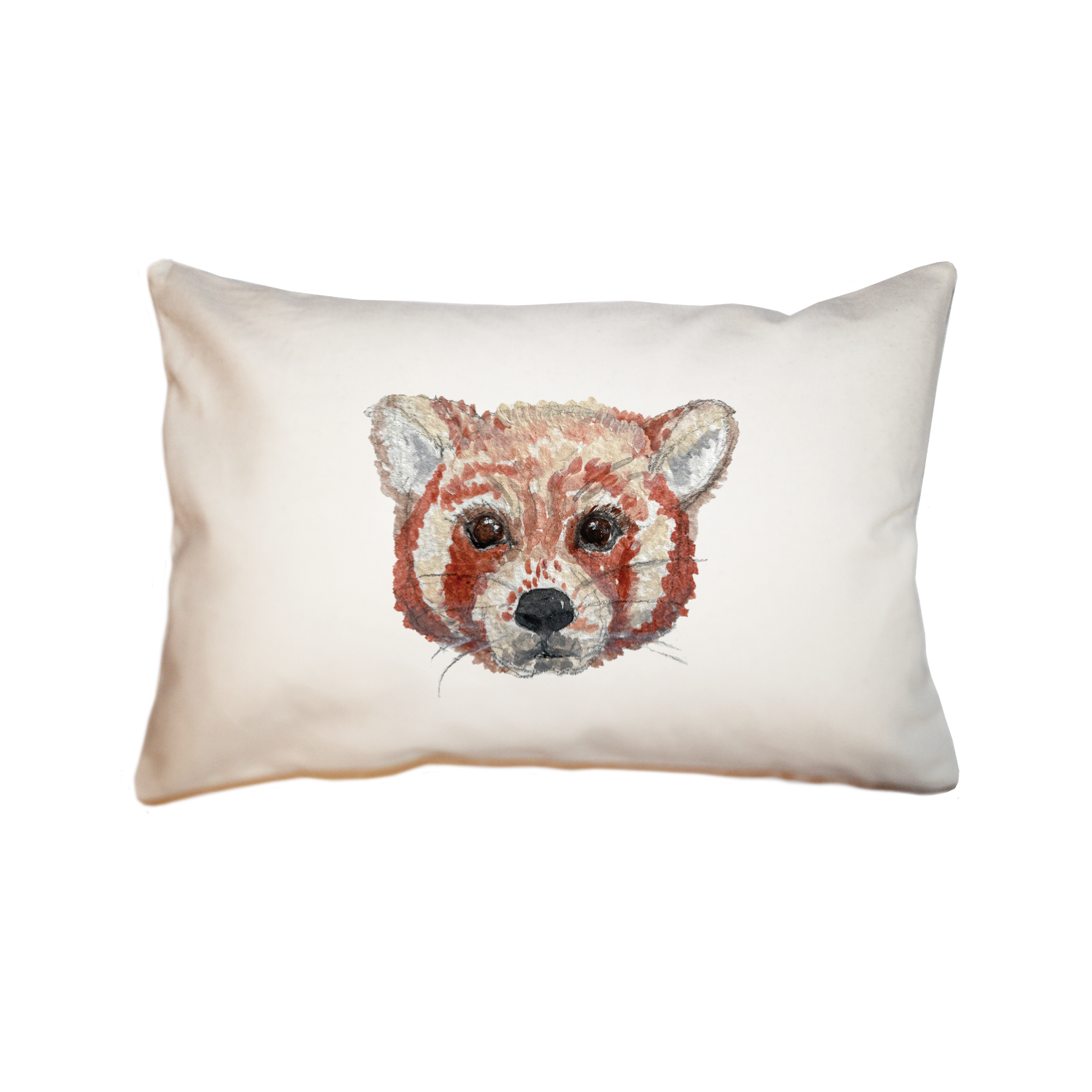 red panda large rectangle pillow