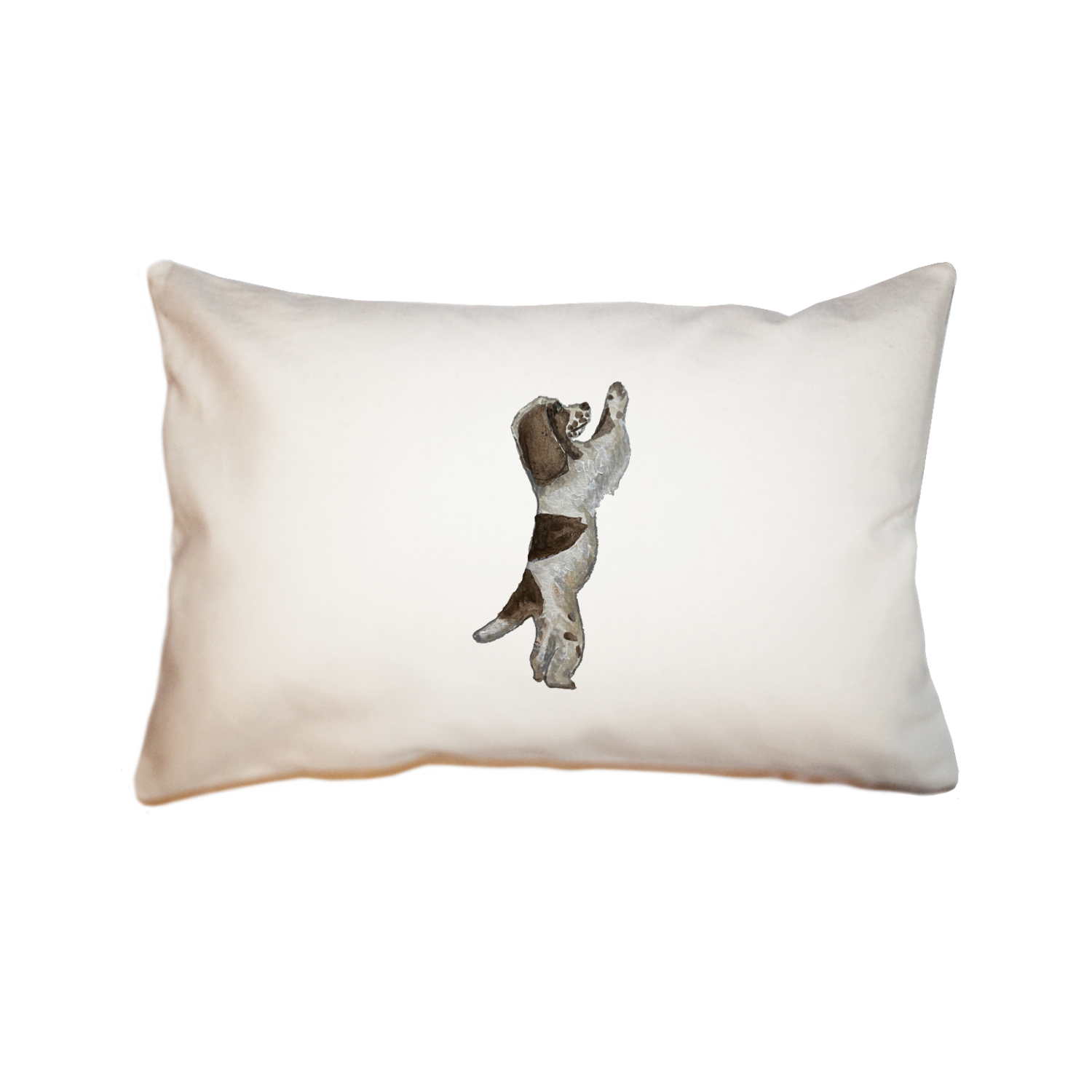 english cocker spaniel on hind legs large rectangle pillow