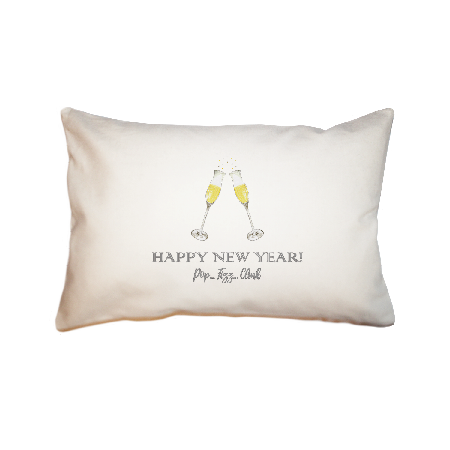 happy new year large rectangle pillow