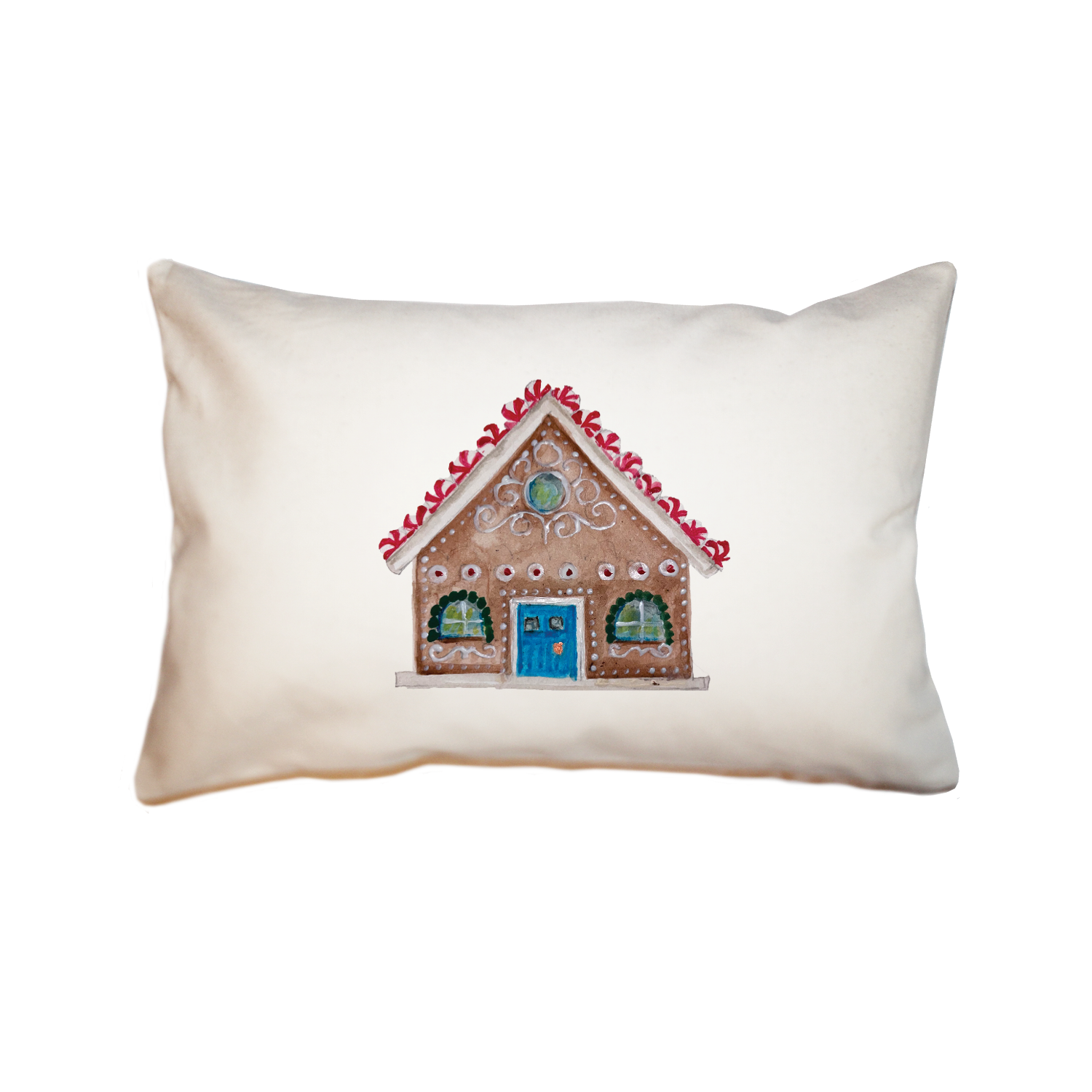 gingerbread house large rectangle pillow