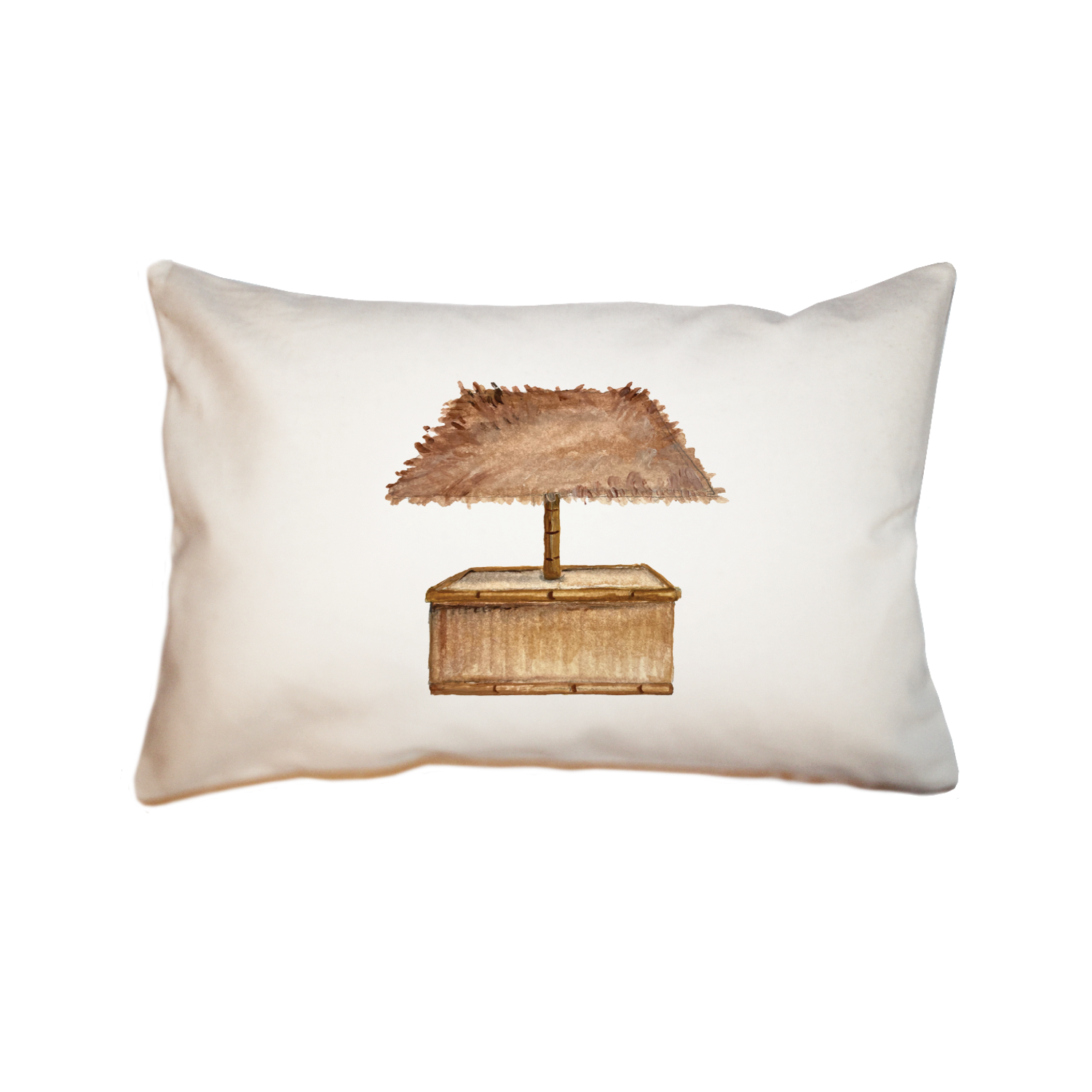 tiki hut large rectangle pillow