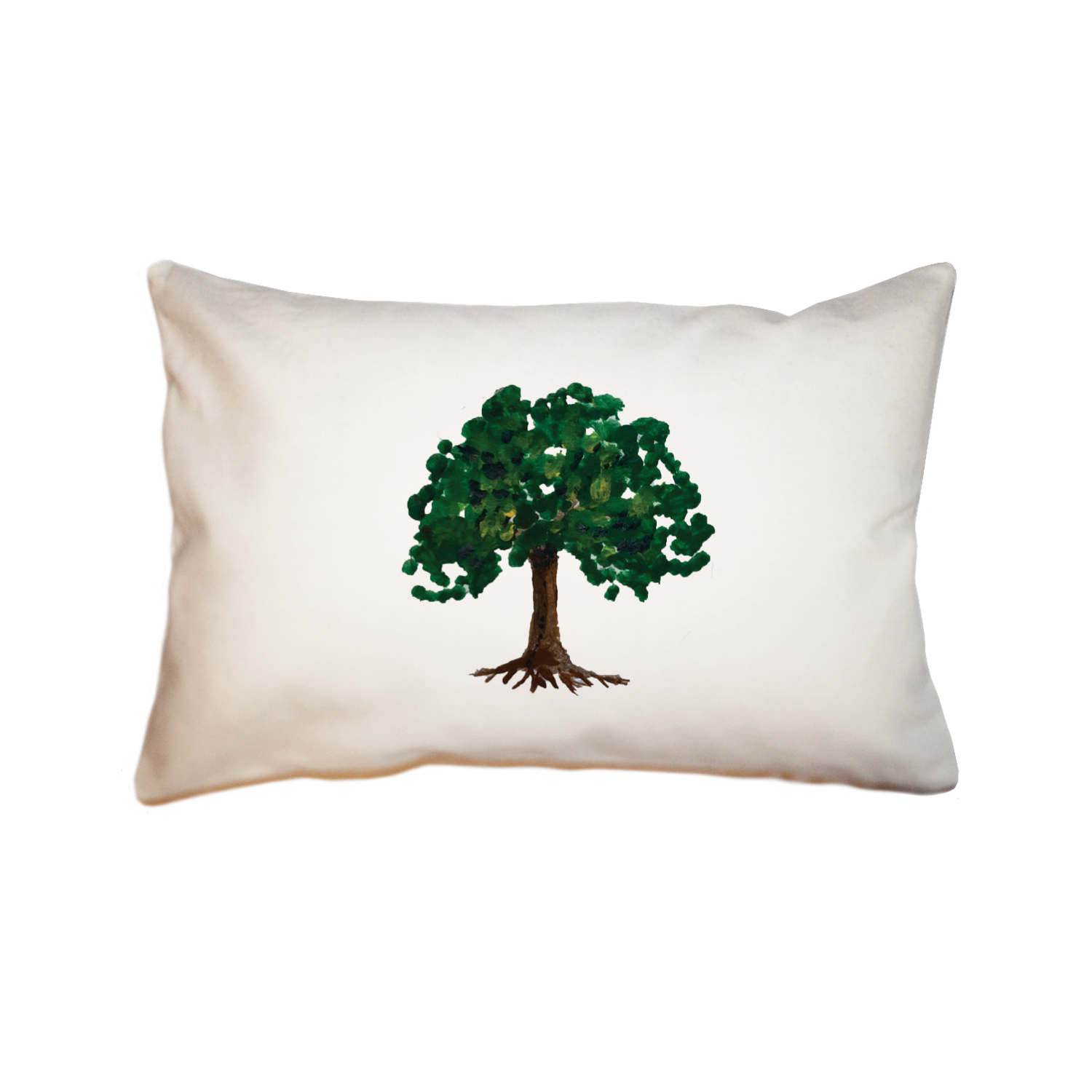 oak tree with roots large rectangle pillow