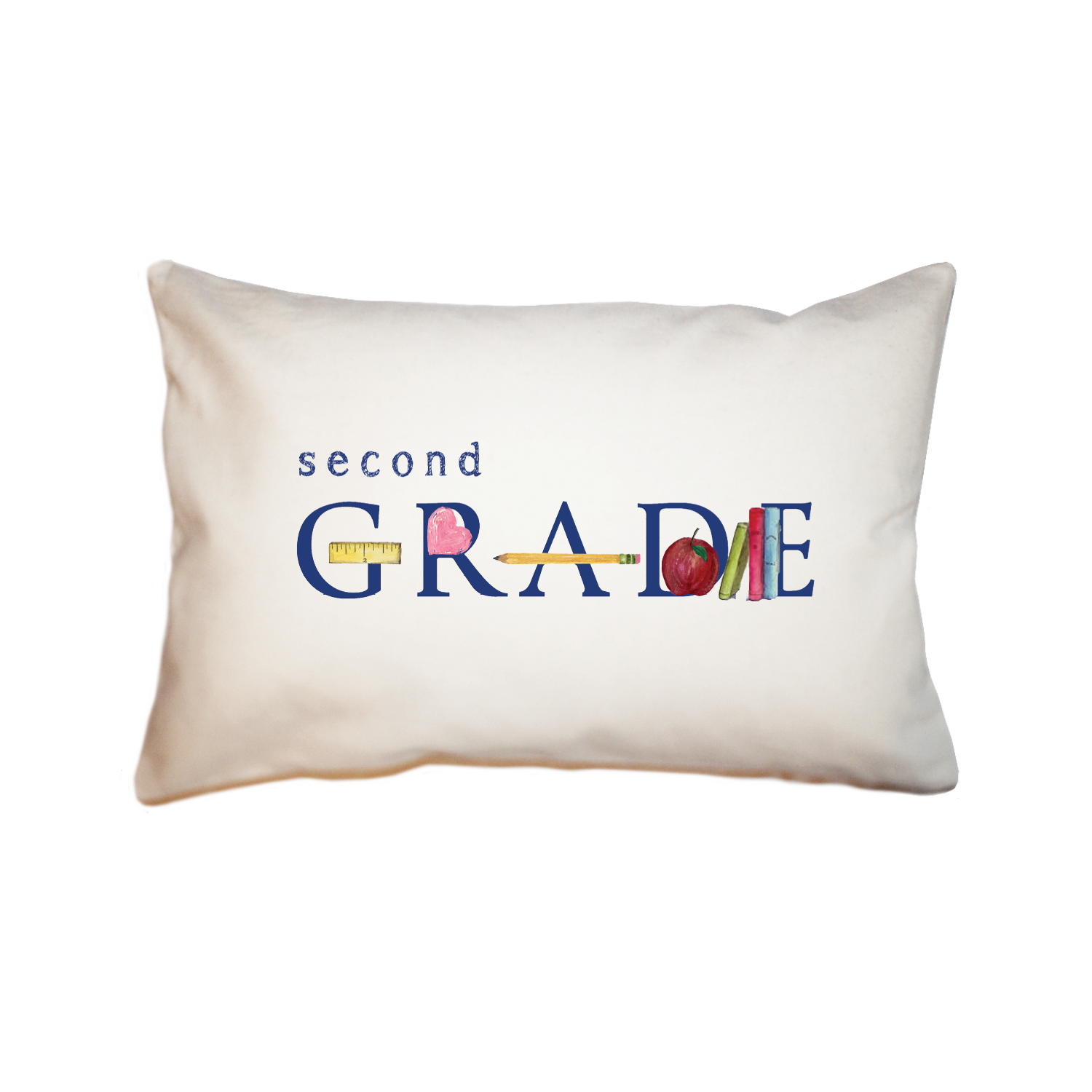 second grade large rectangle pillow