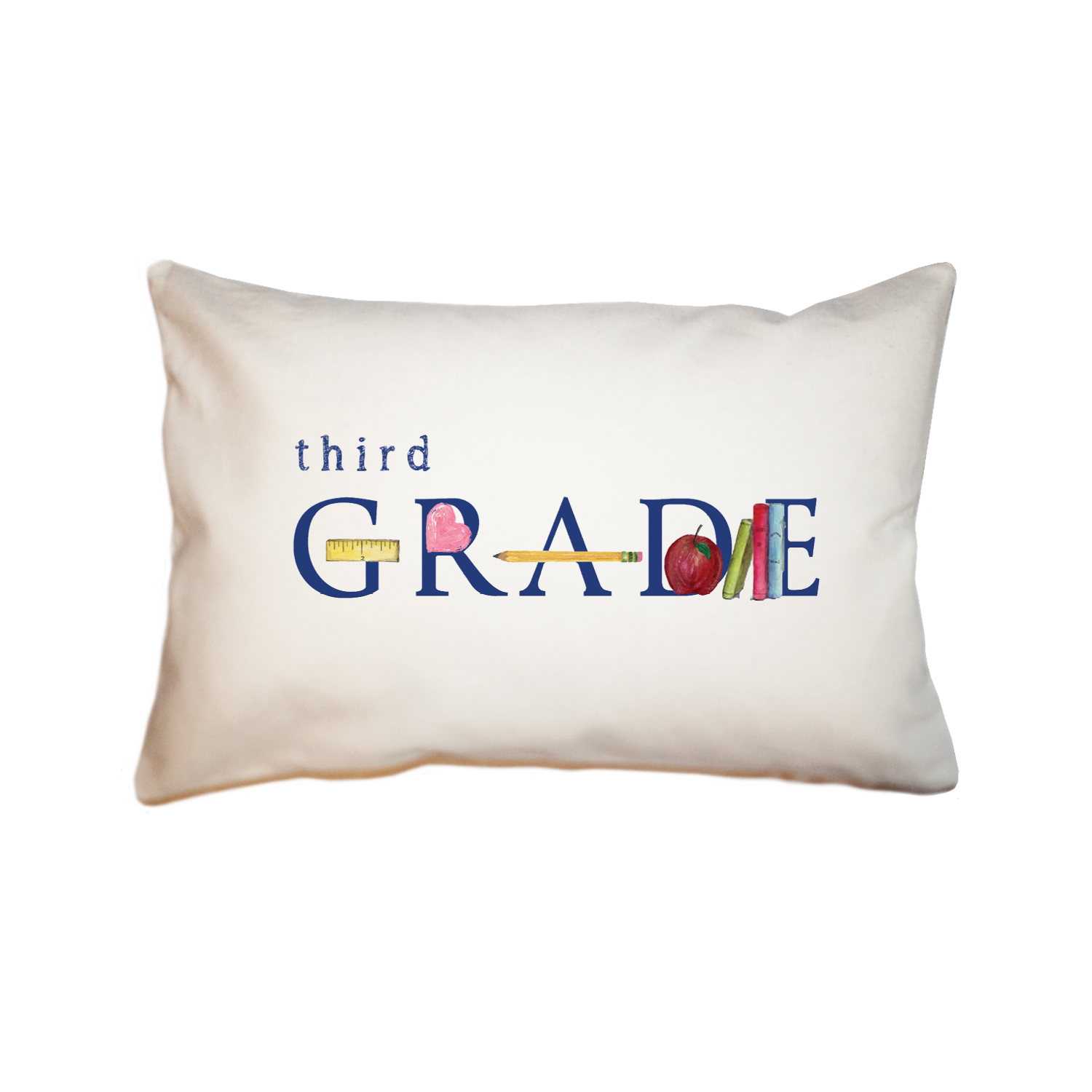third grade large rectangle pillow
