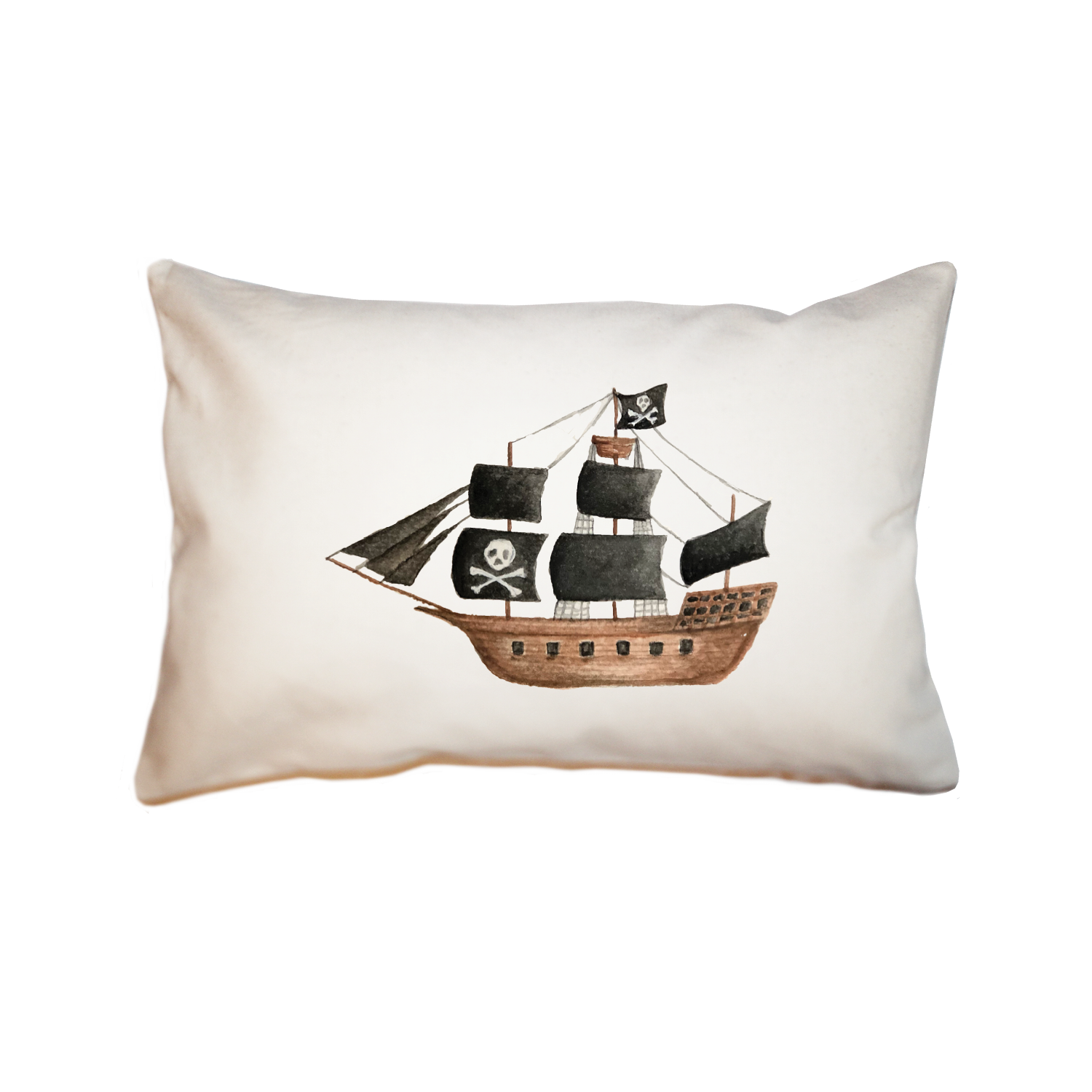 pirate ship large rectangle pillow