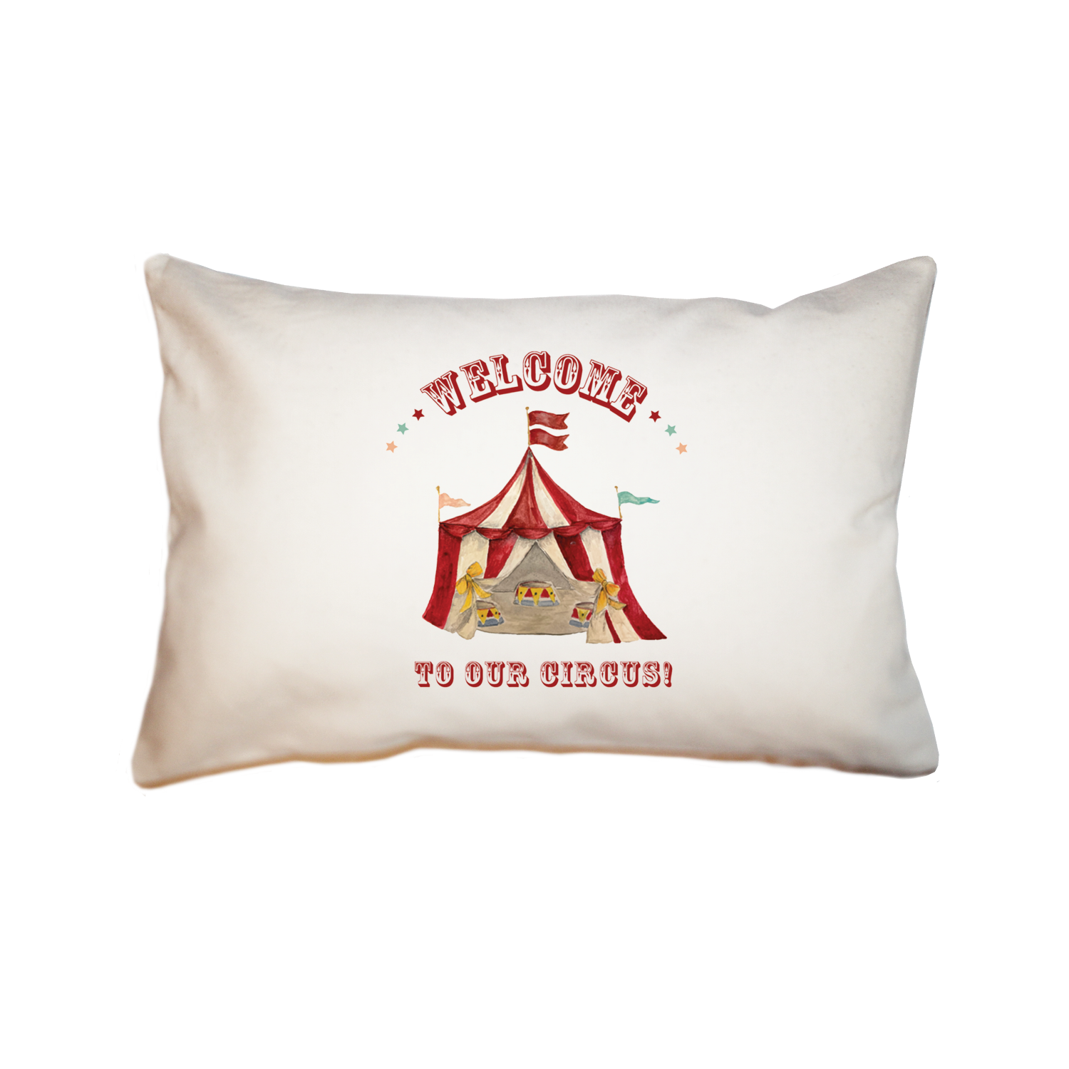 welcome to our circus  small accent pillow