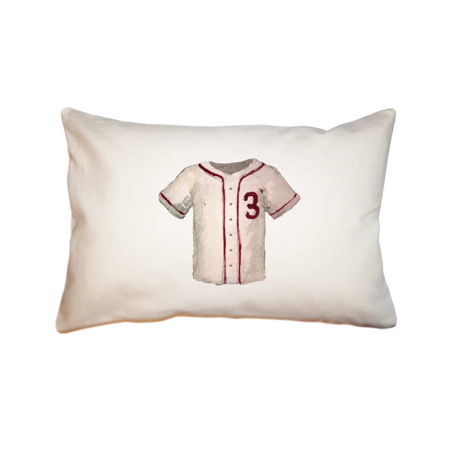 baseball jersey large rectangle pillow