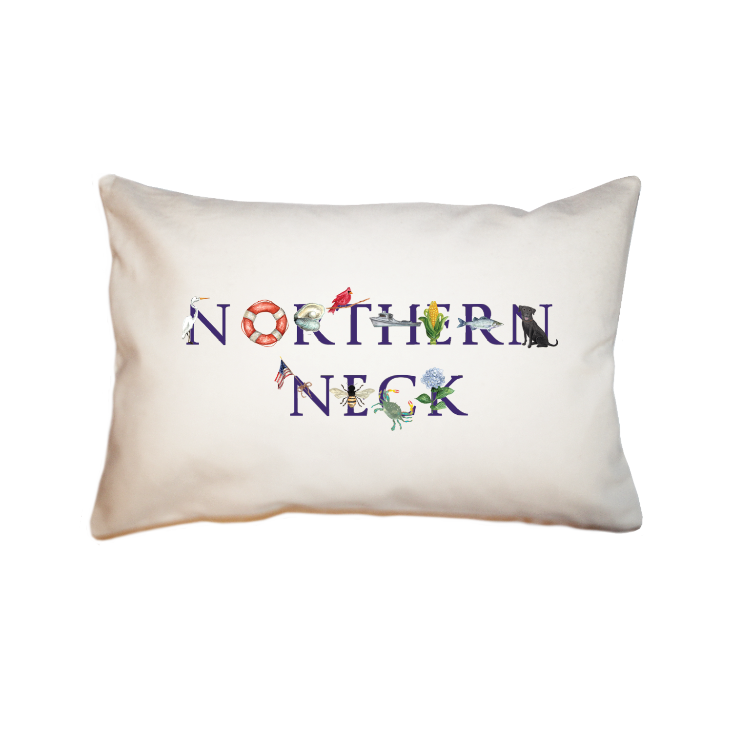 northern neck large rectangle pillow