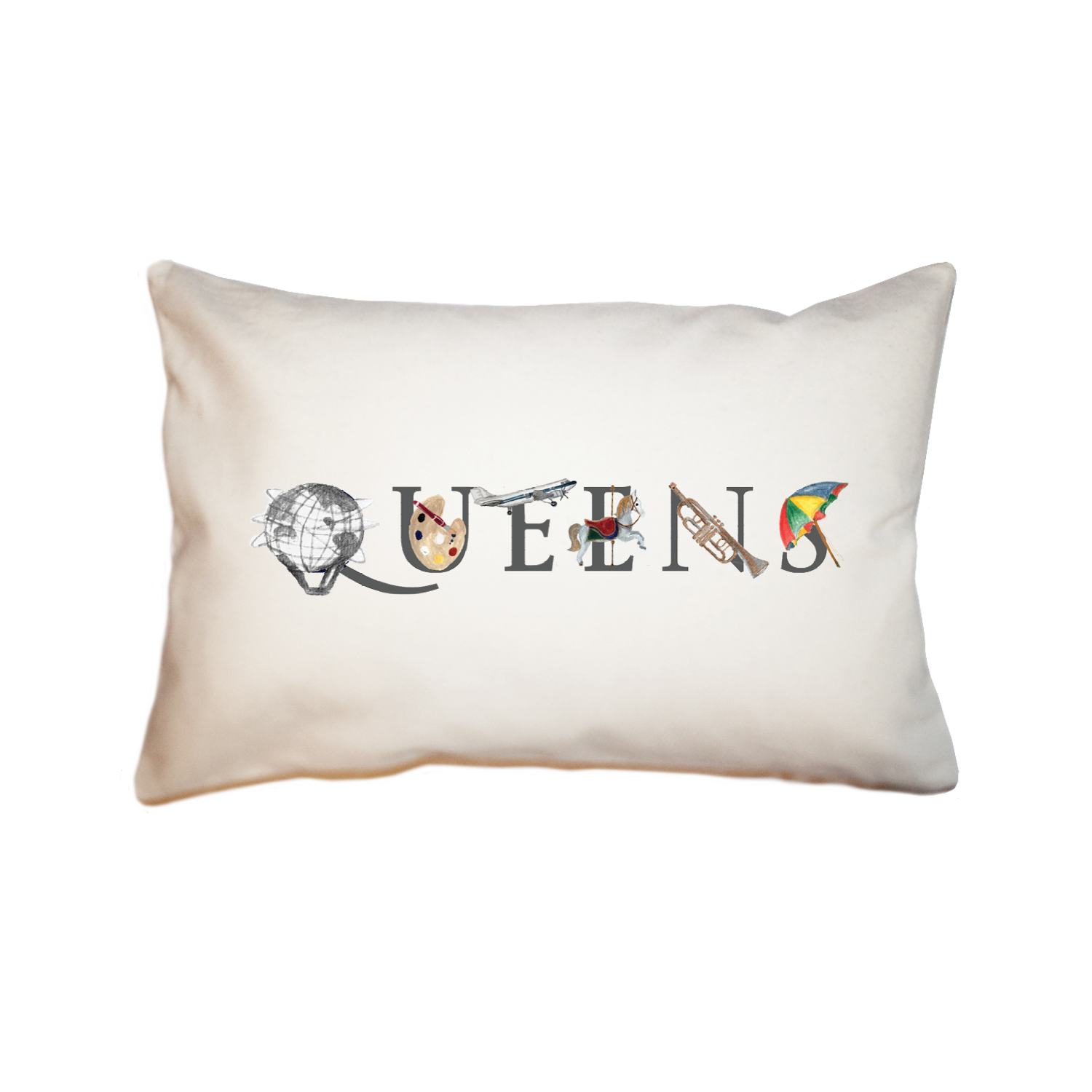 queens large rectangle pillow