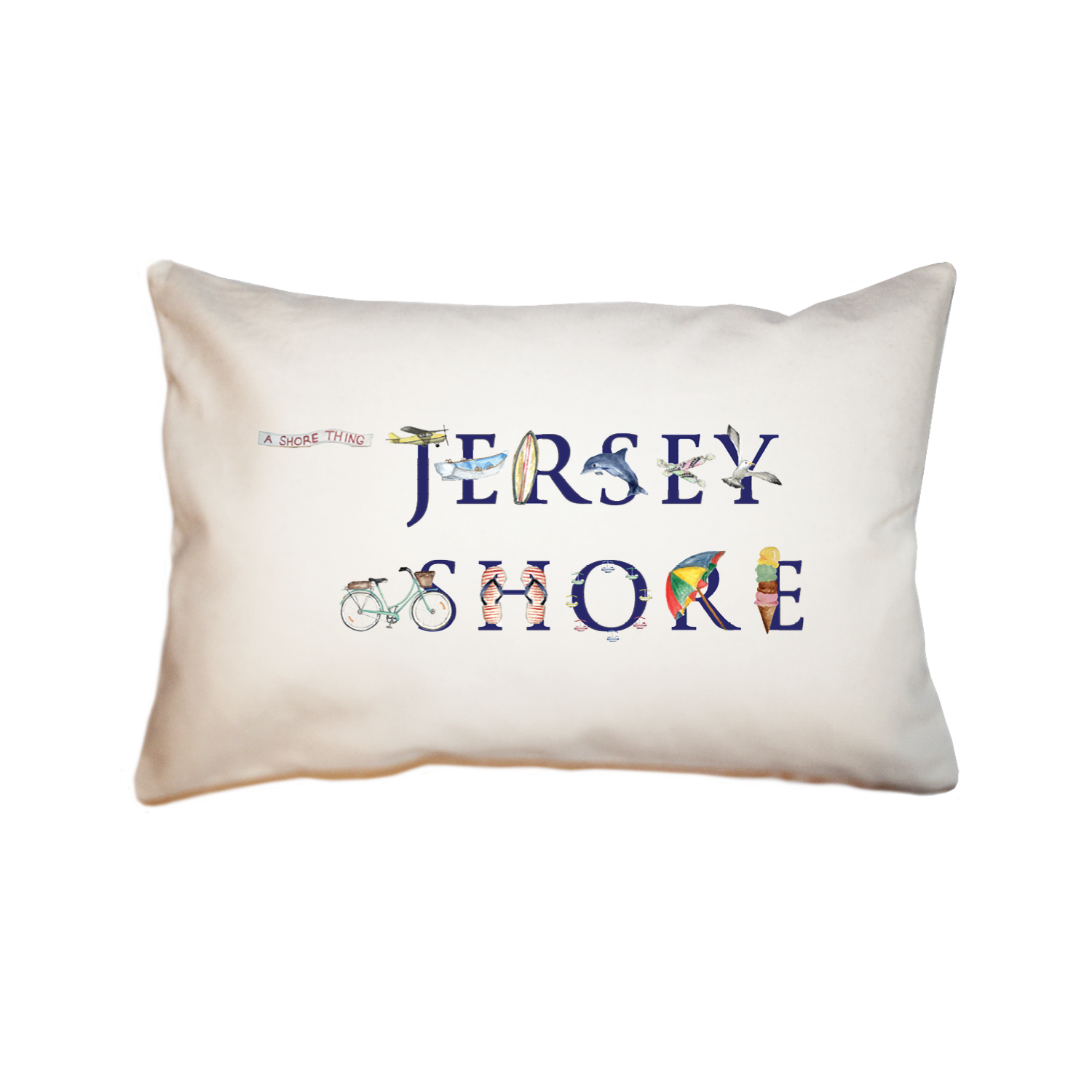 jersey shore large rectangle pillow