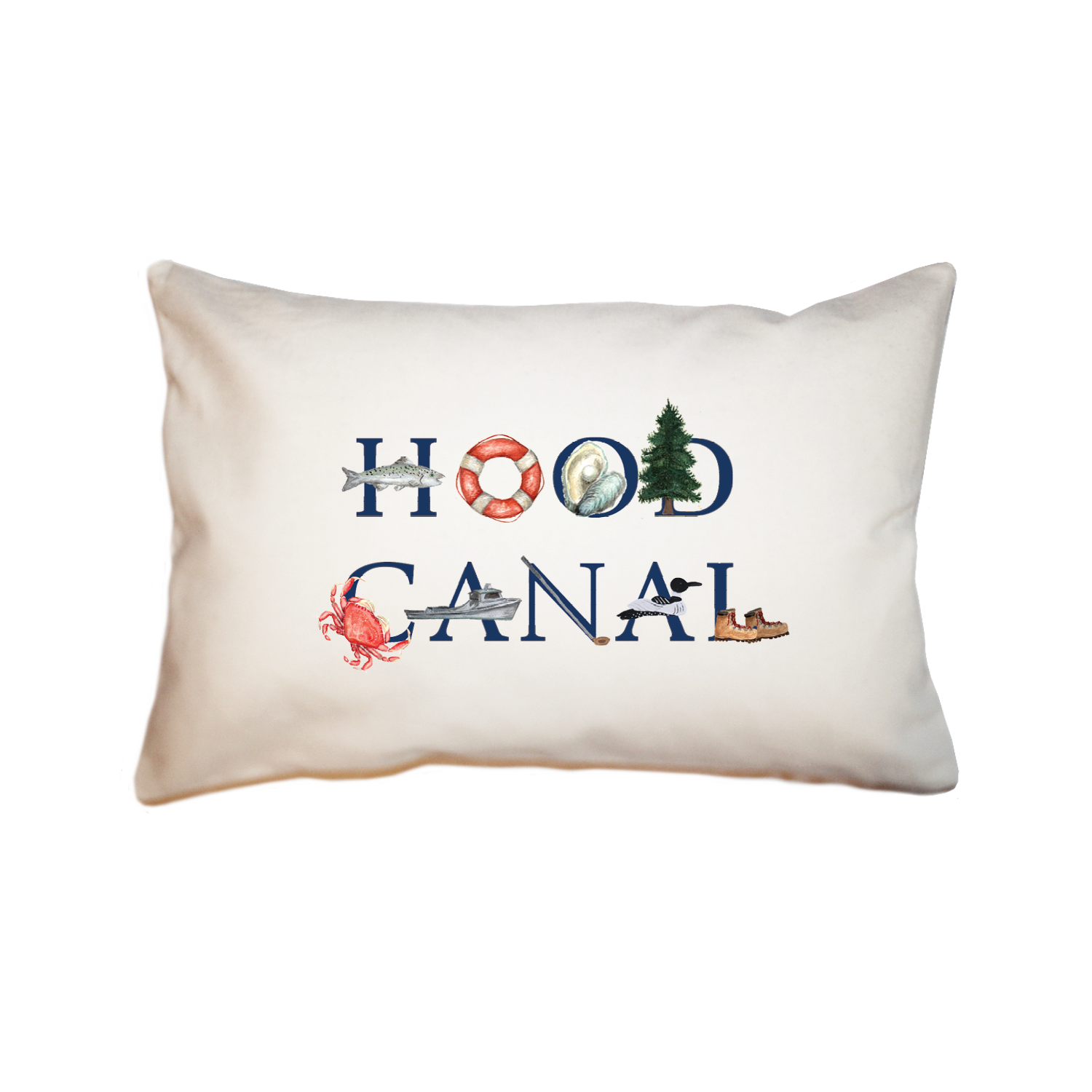 hood canal large rectangle pillow