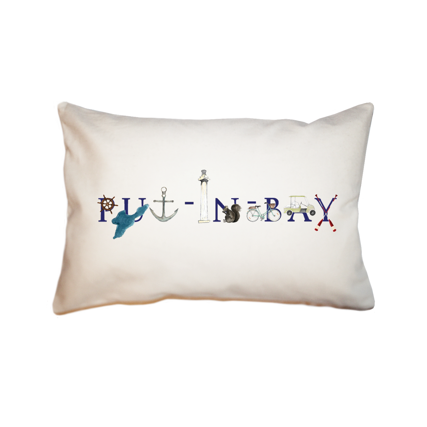 put-in-bay large rectangle pillow
