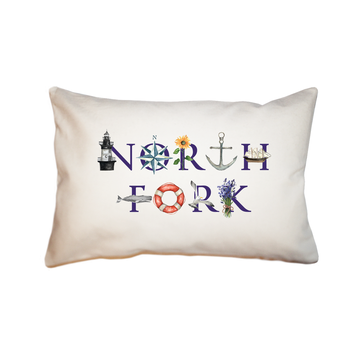 north fork large rectangle pillow
