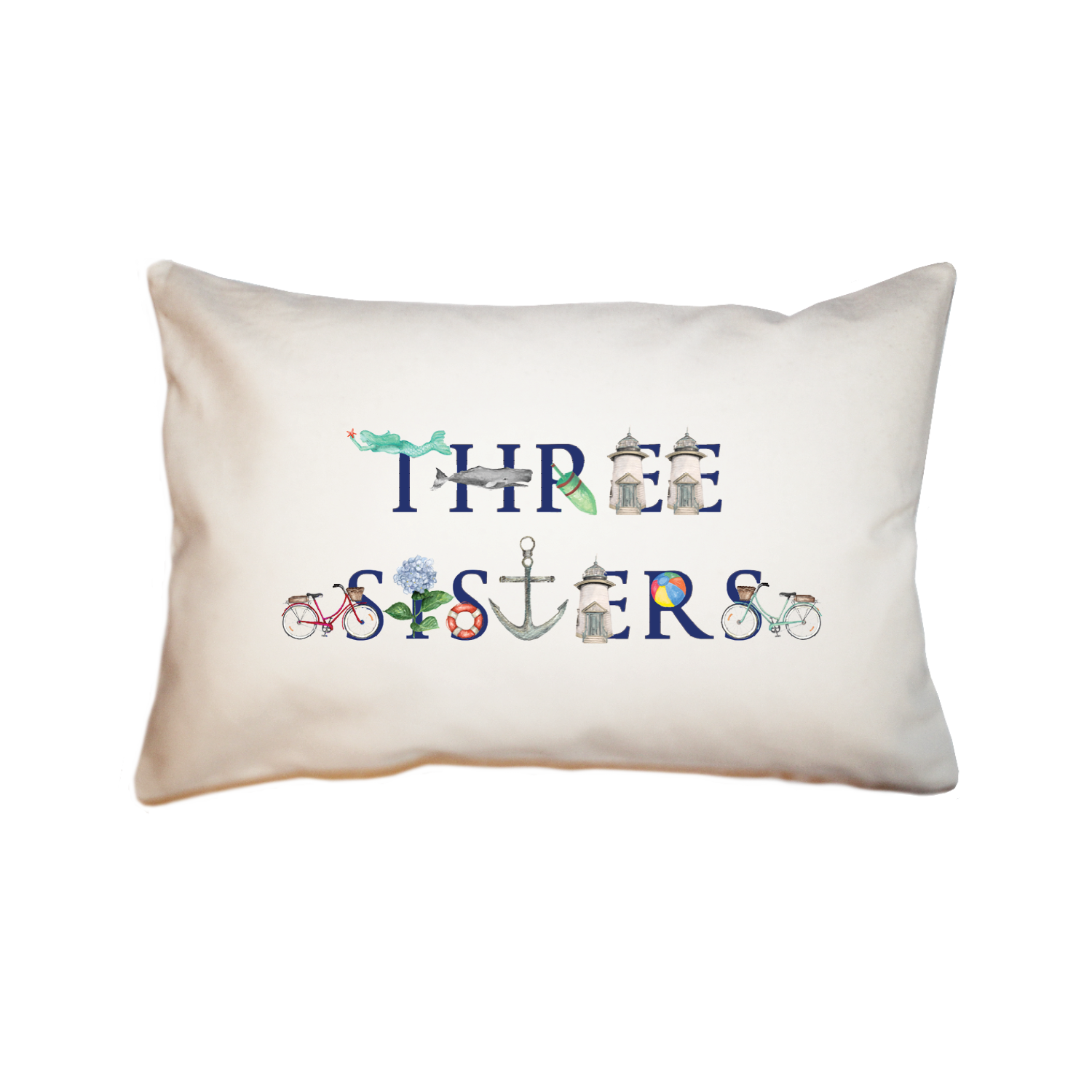 three sisters large rectangle pillow