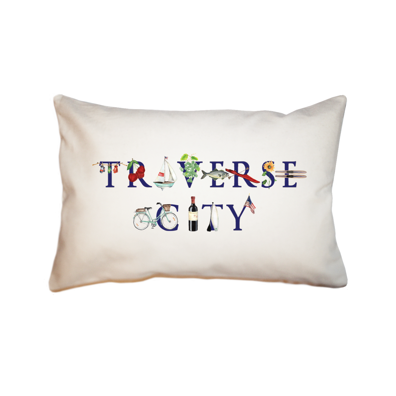 traverse city large rectangle pillow