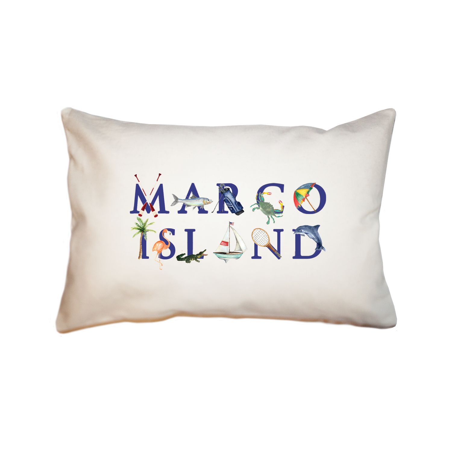 marco island large rectangle pillow
