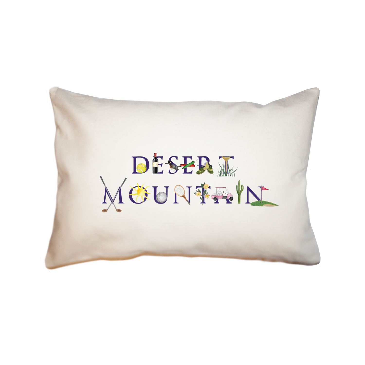 desert mountain large rectangle pillow