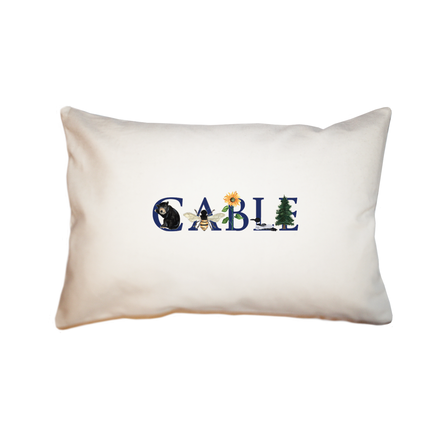 cable, wi large rectangle pillow