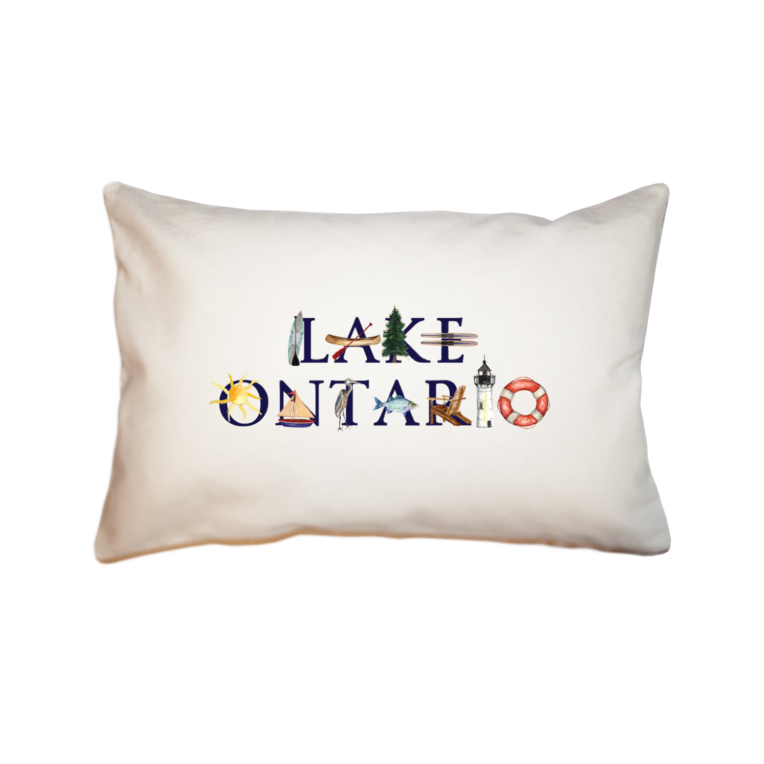 lake ontario large rectangle pillow