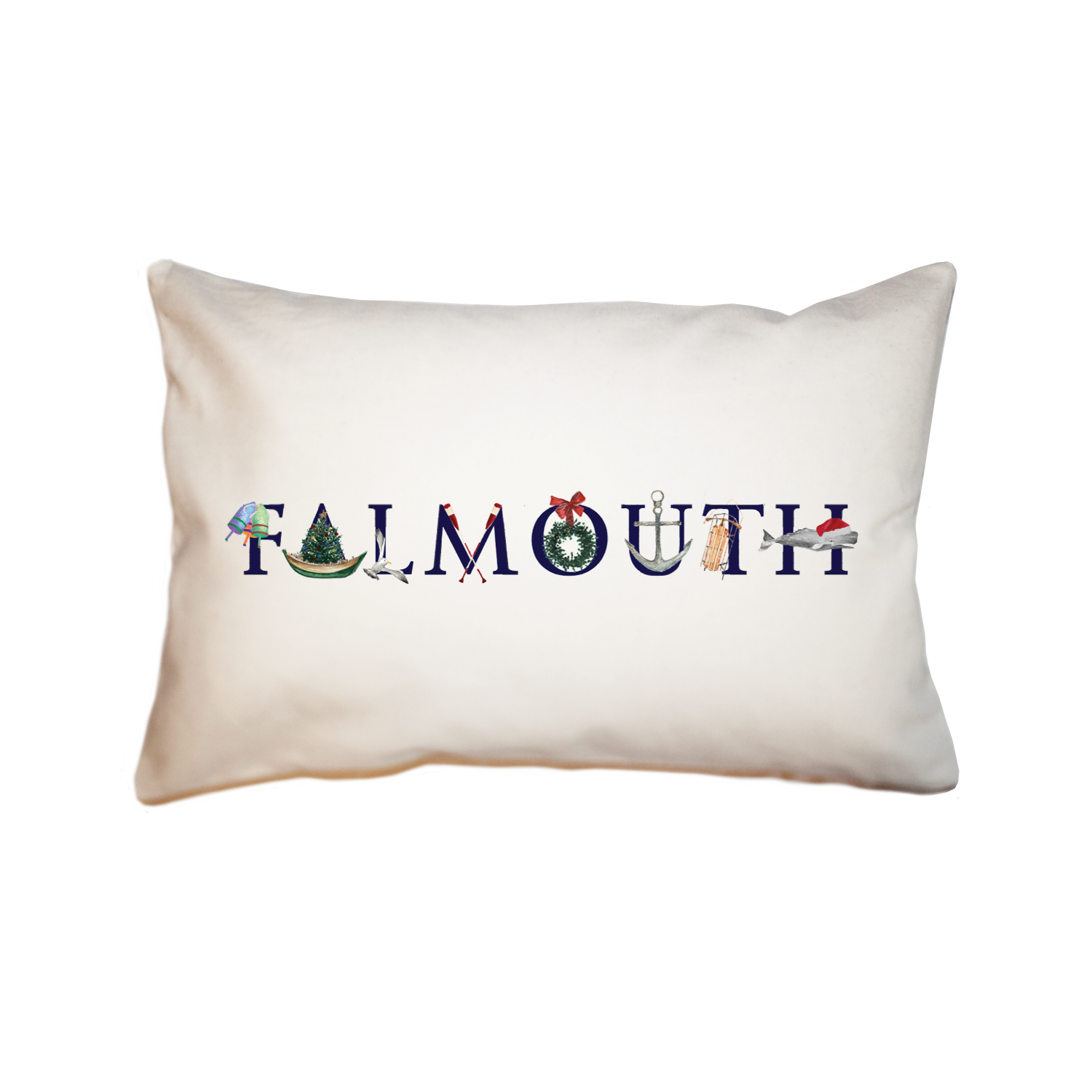 falmouth holiday large rectangle pillow
