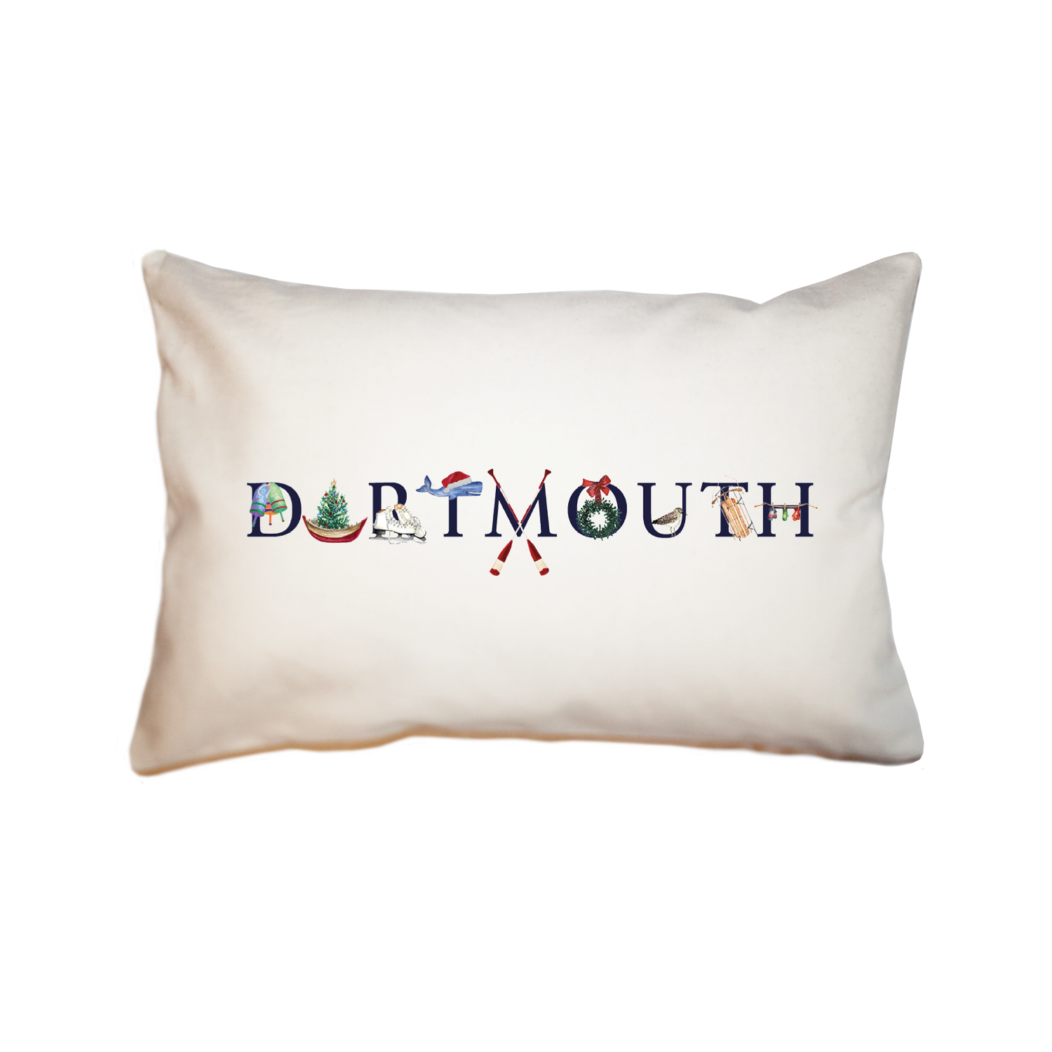 dartmouth winter large rectangle pillow