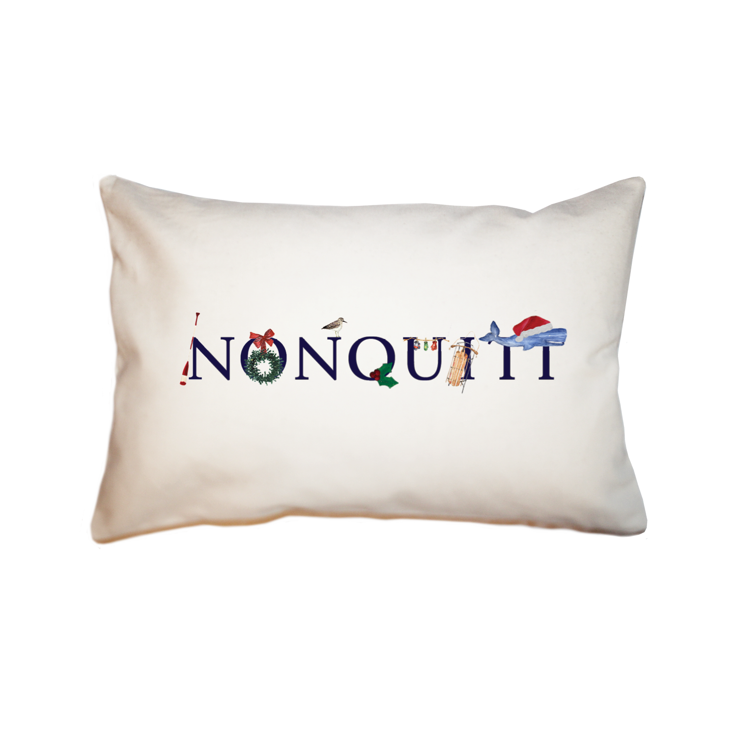 nonquitt holiday large rectangle pillow