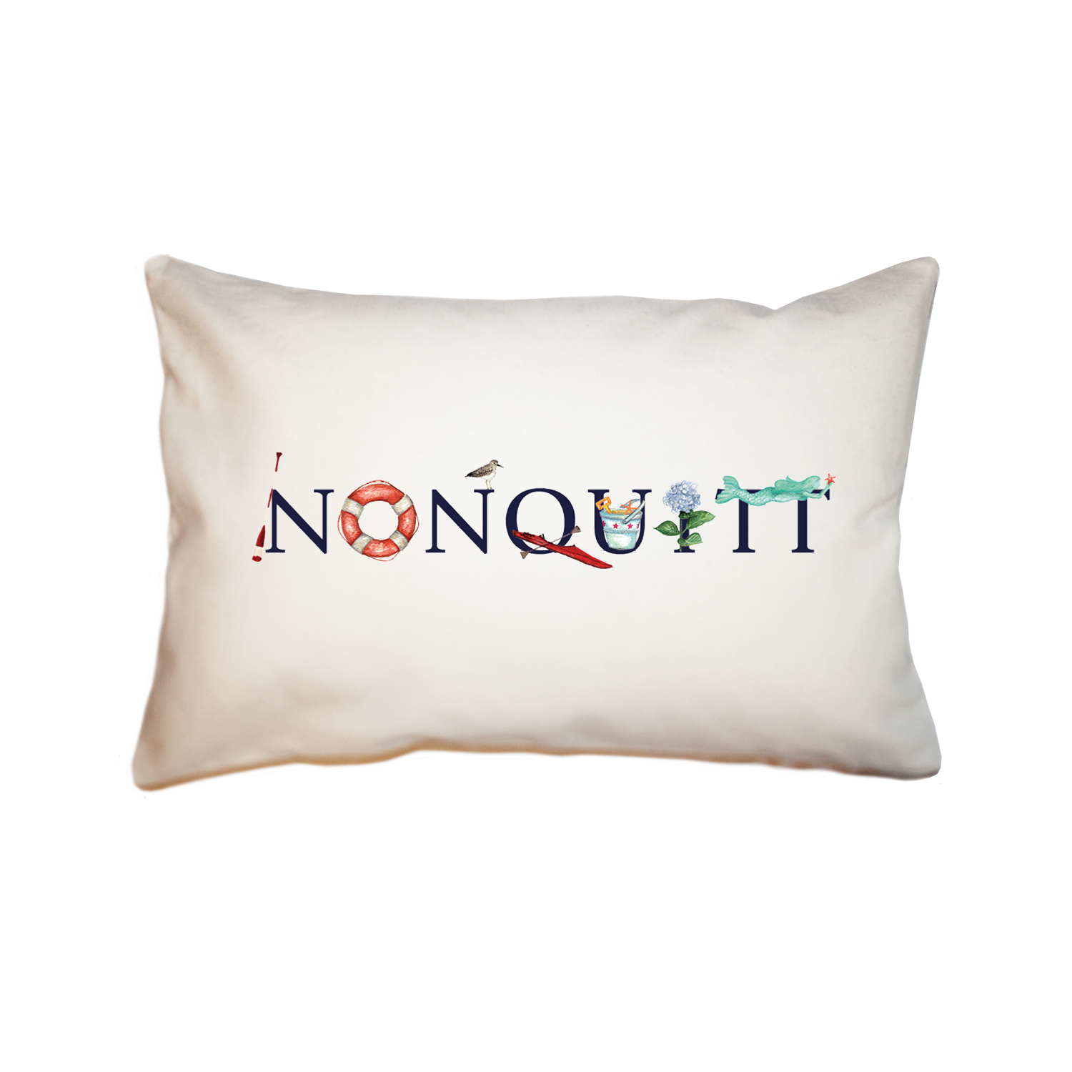 nonquitt large rectangle pillow