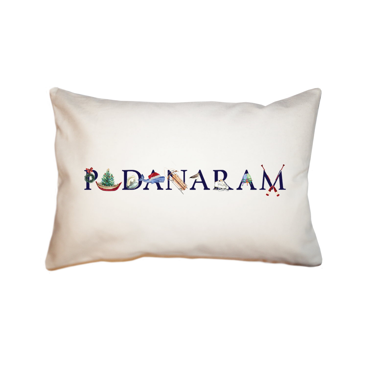 padanaram holiday large rectangle pillow