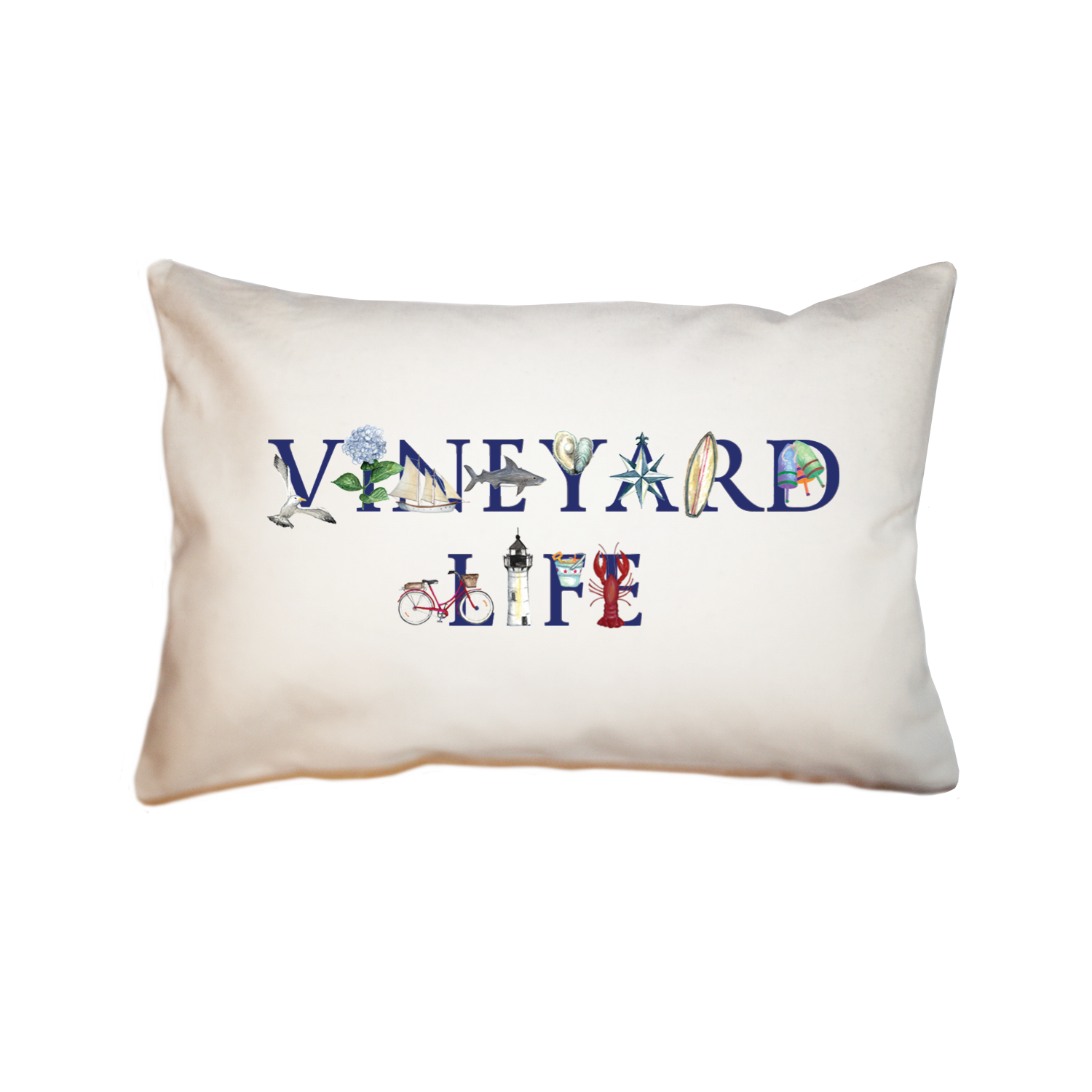 vineyard life large rectangle pillow