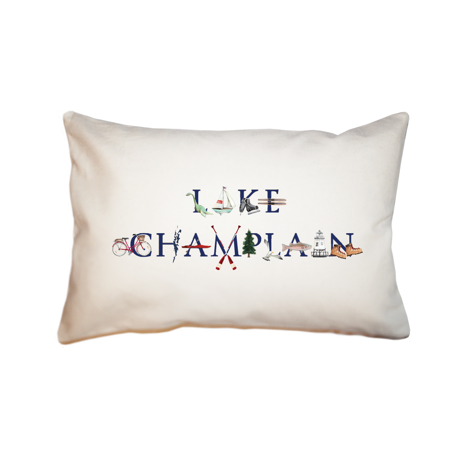 lake champlain large rectangle pillow