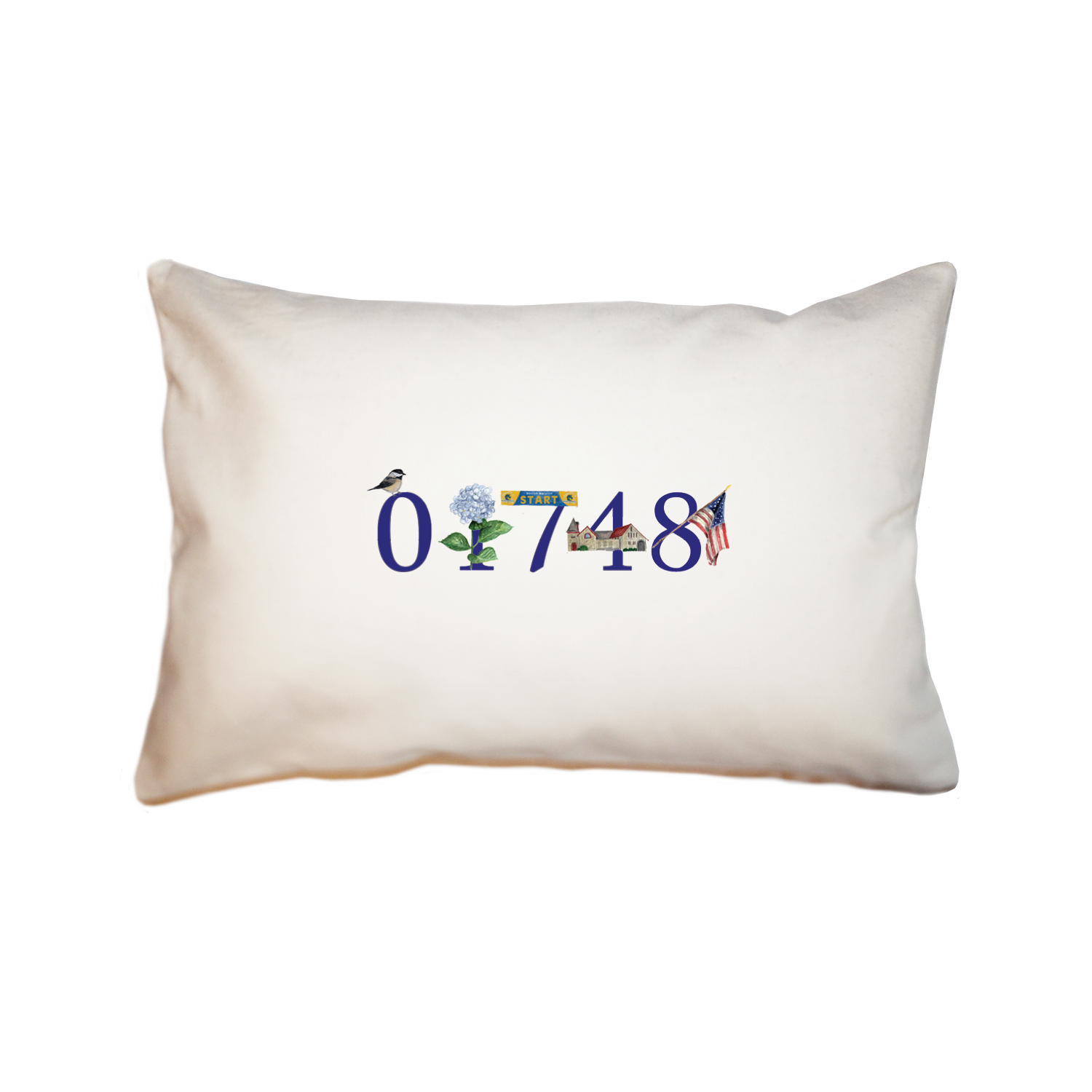 hopkinton zip code 01748 large rectangle pillow